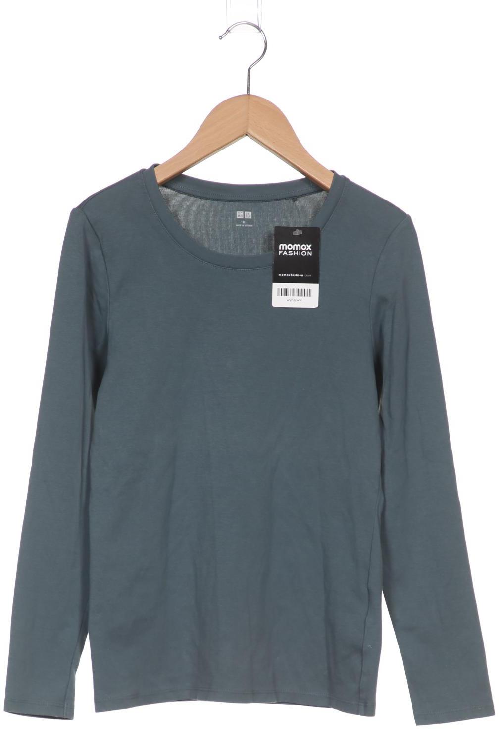 

uniqlo Damen Langarmshirt, türkis, Gr. 38