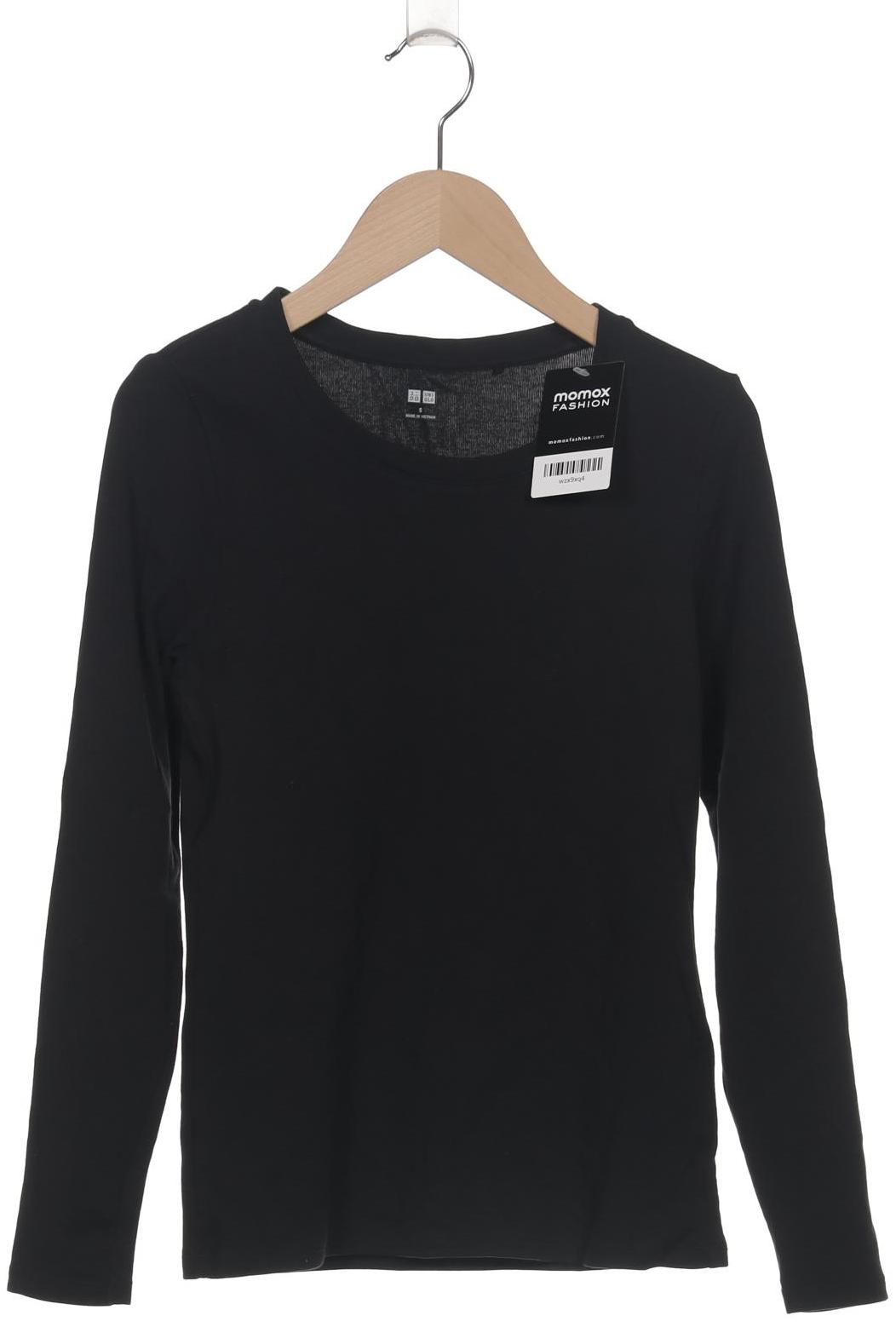 

uniqlo Damen Langarmshirt, schwarz, Gr. 36