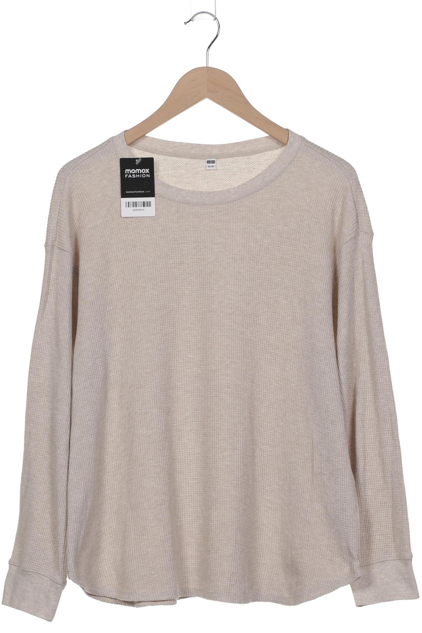 

uniqlo Damen Langarmshirt, beige, Gr. 44