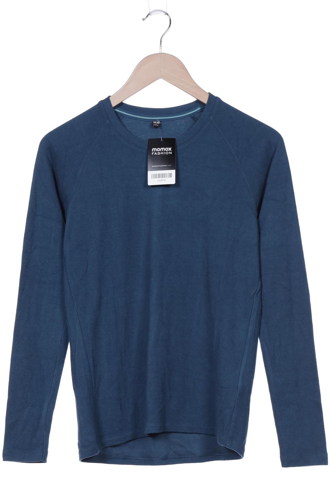 

uniqlo Damen Langarmshirt, türkis, Gr. 36