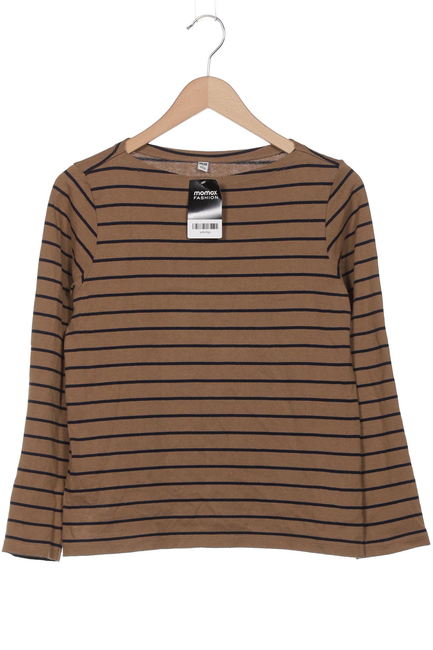 

uniqlo Damen Langarmshirt, braun, Gr. 36
