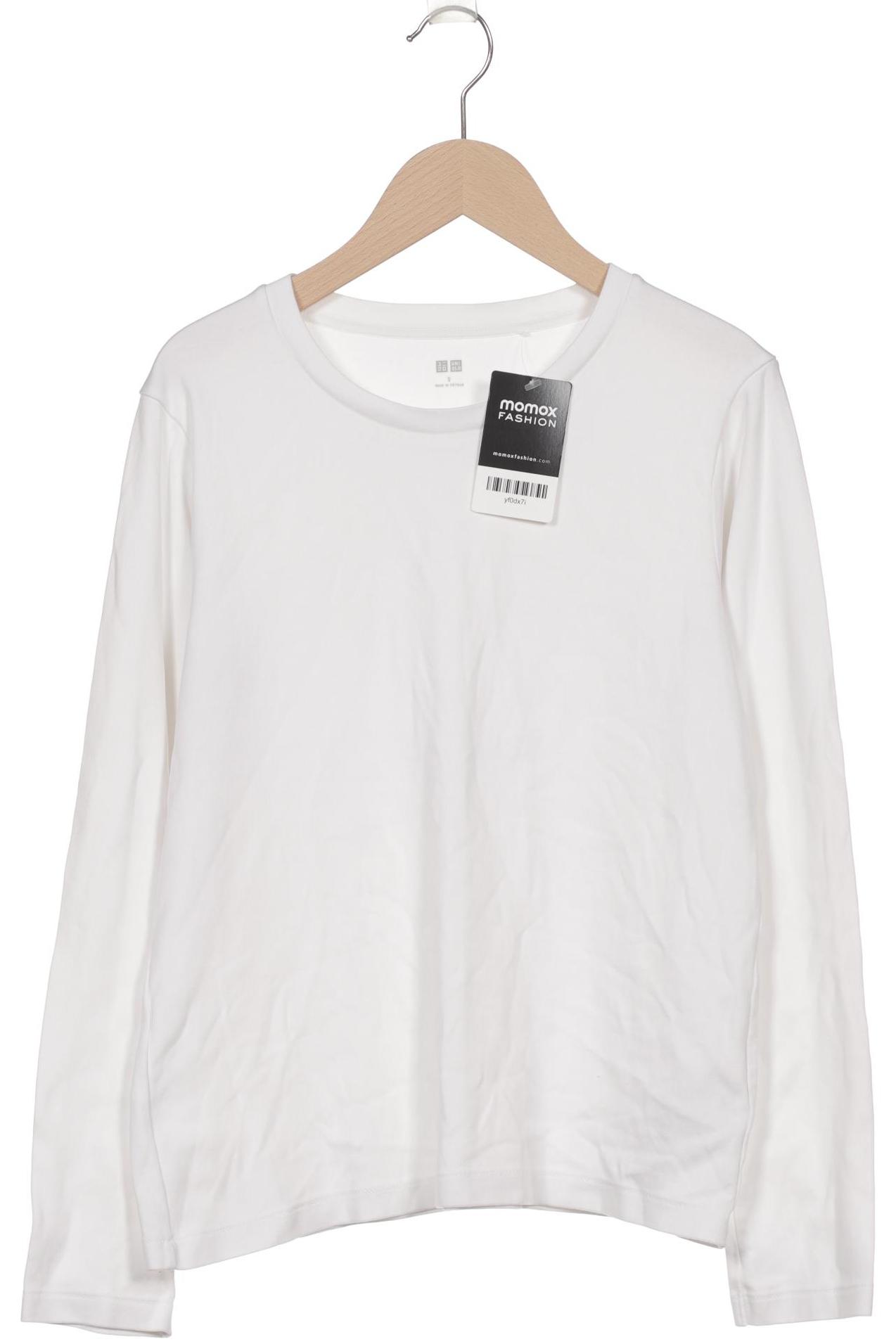 

uniqlo Damen Langarmshirt, weiß, Gr. 36