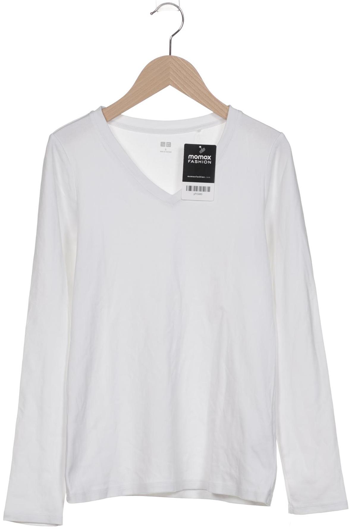 

uniqlo Damen Langarmshirt, weiß, Gr. 36