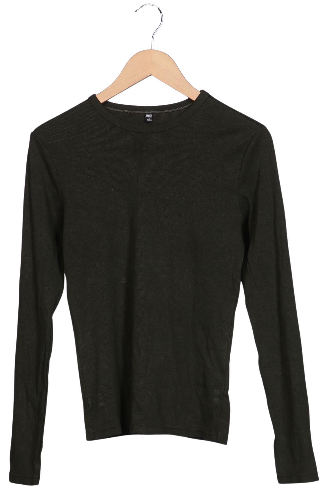 

uniqlo Damen Langarmshirt, grün, Gr. 36