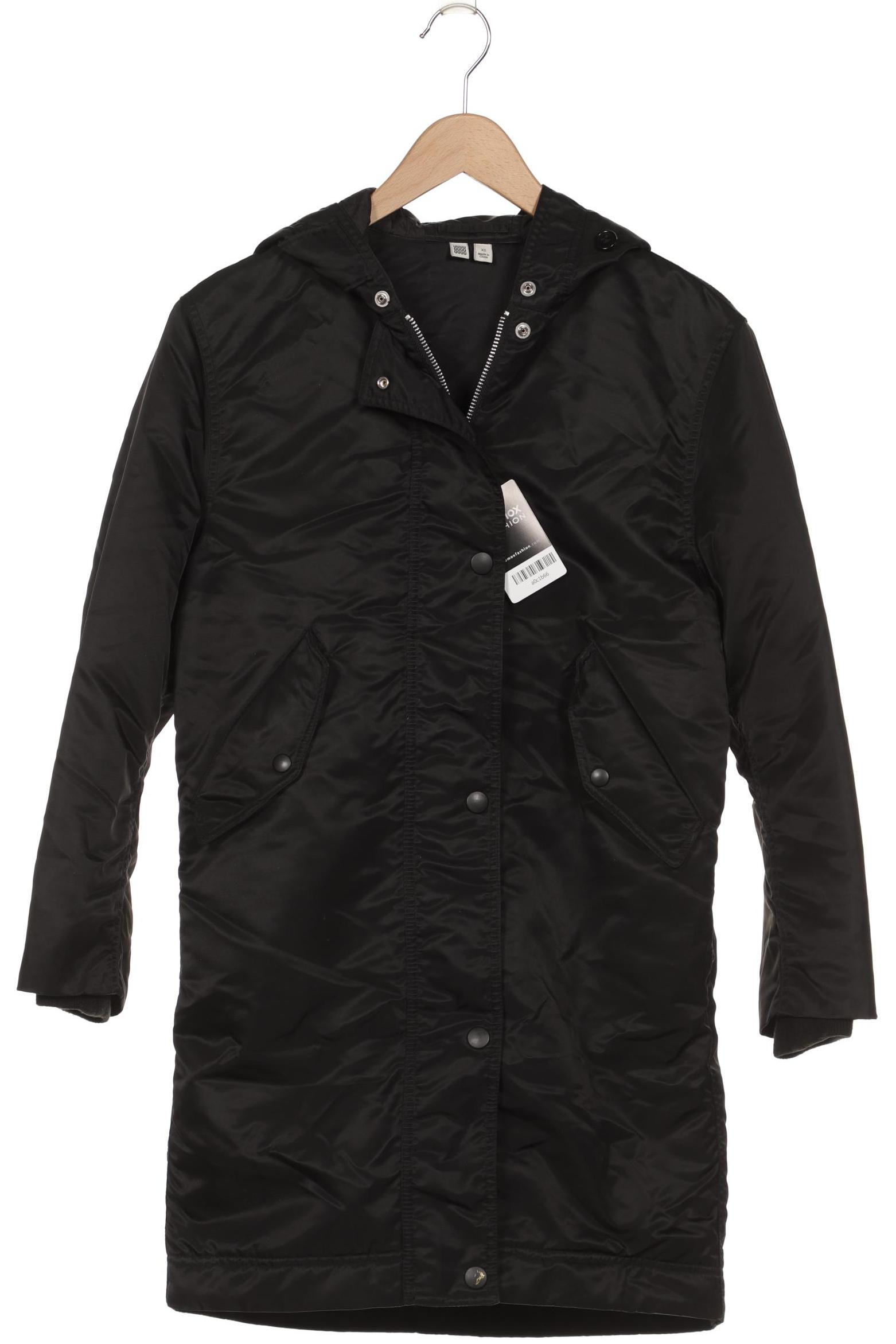 

uniqlo Damen Mantel, schwarz, Gr. 34