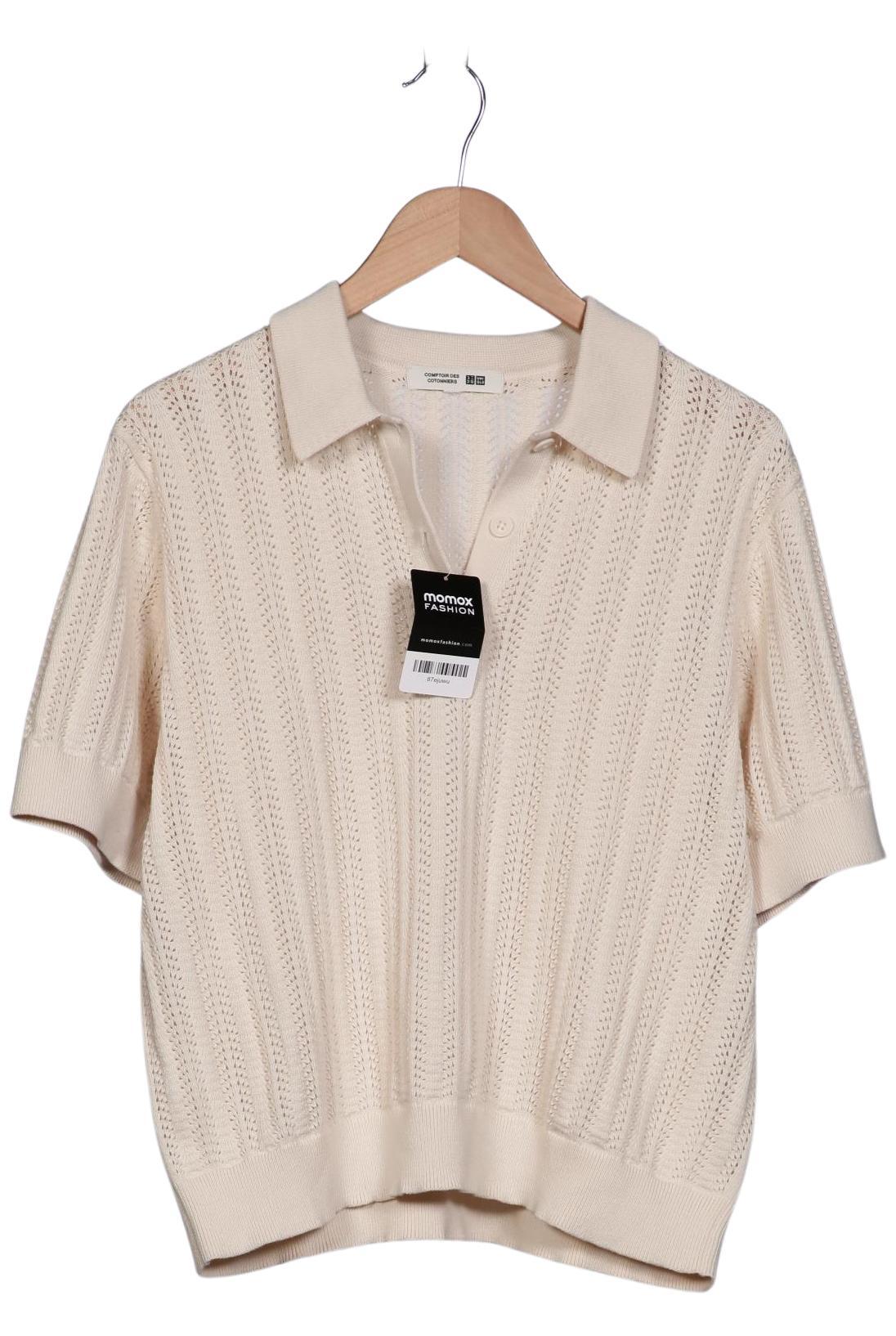 

uniqlo Damen Poloshirt, cremeweiß, Gr. 44