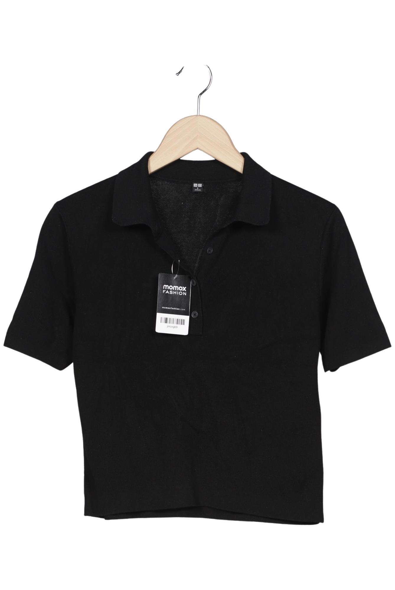 

uniqlo Damen Poloshirt, schwarz, Gr. 36