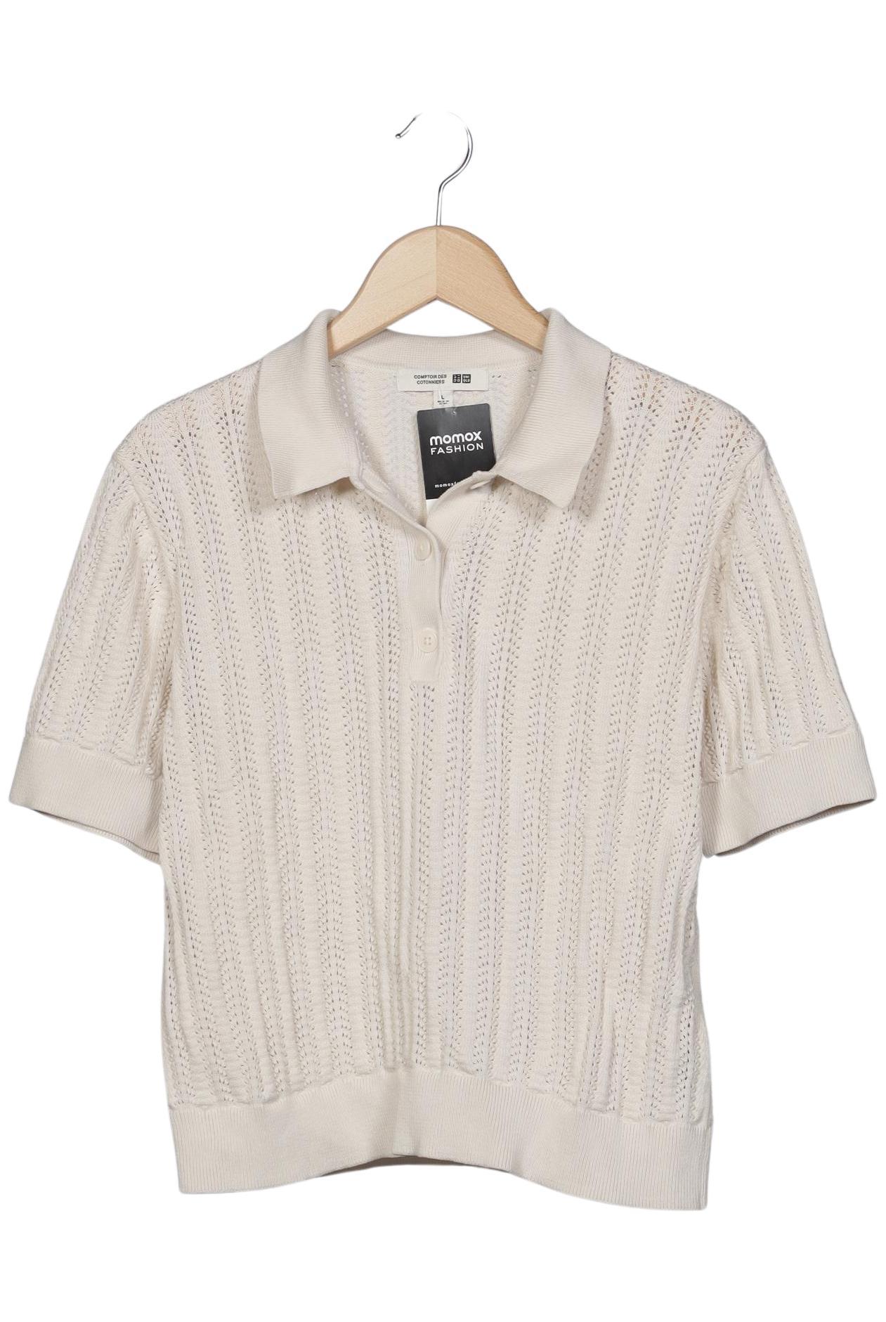

uniqlo Damen Poloshirt, cremeweiß, Gr. 42