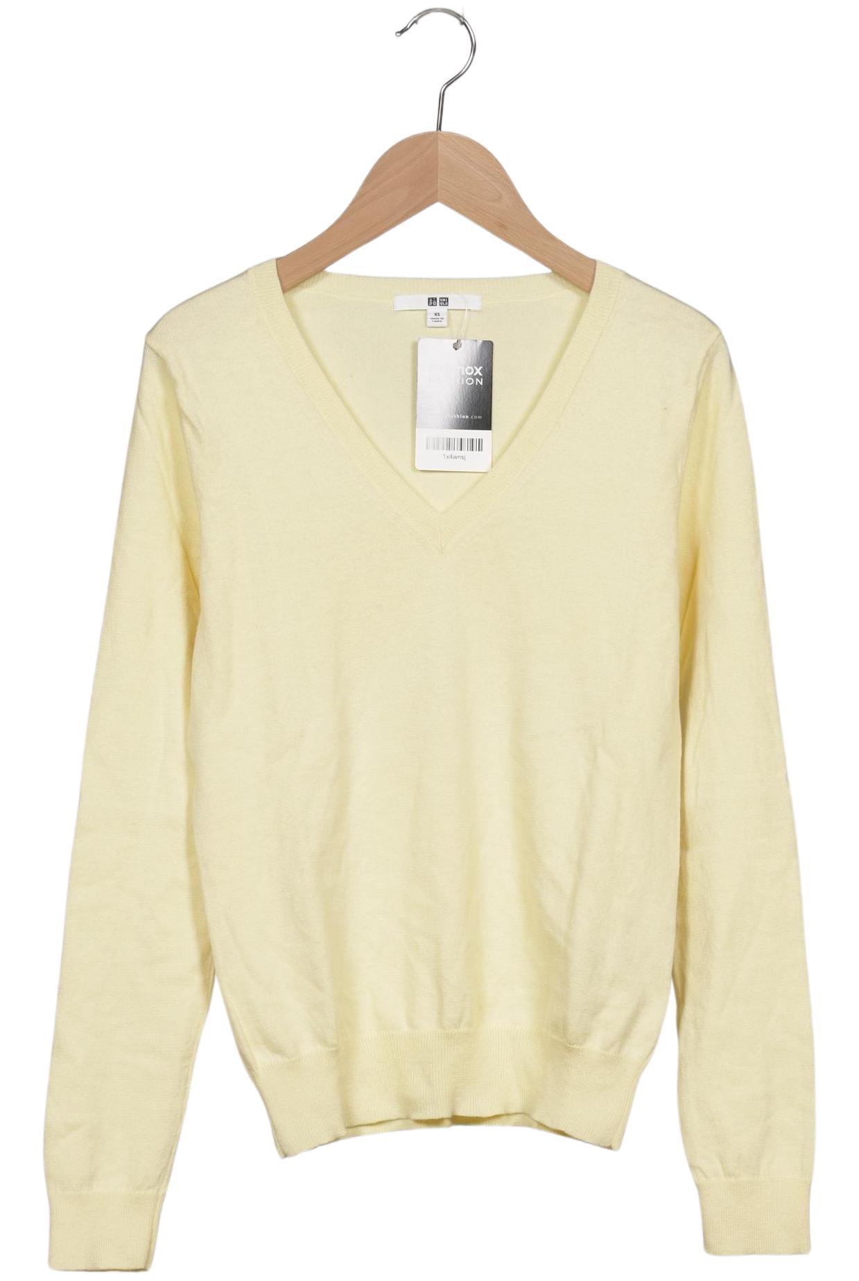 

uniqlo Damen Pullover, gelb, Gr. 34