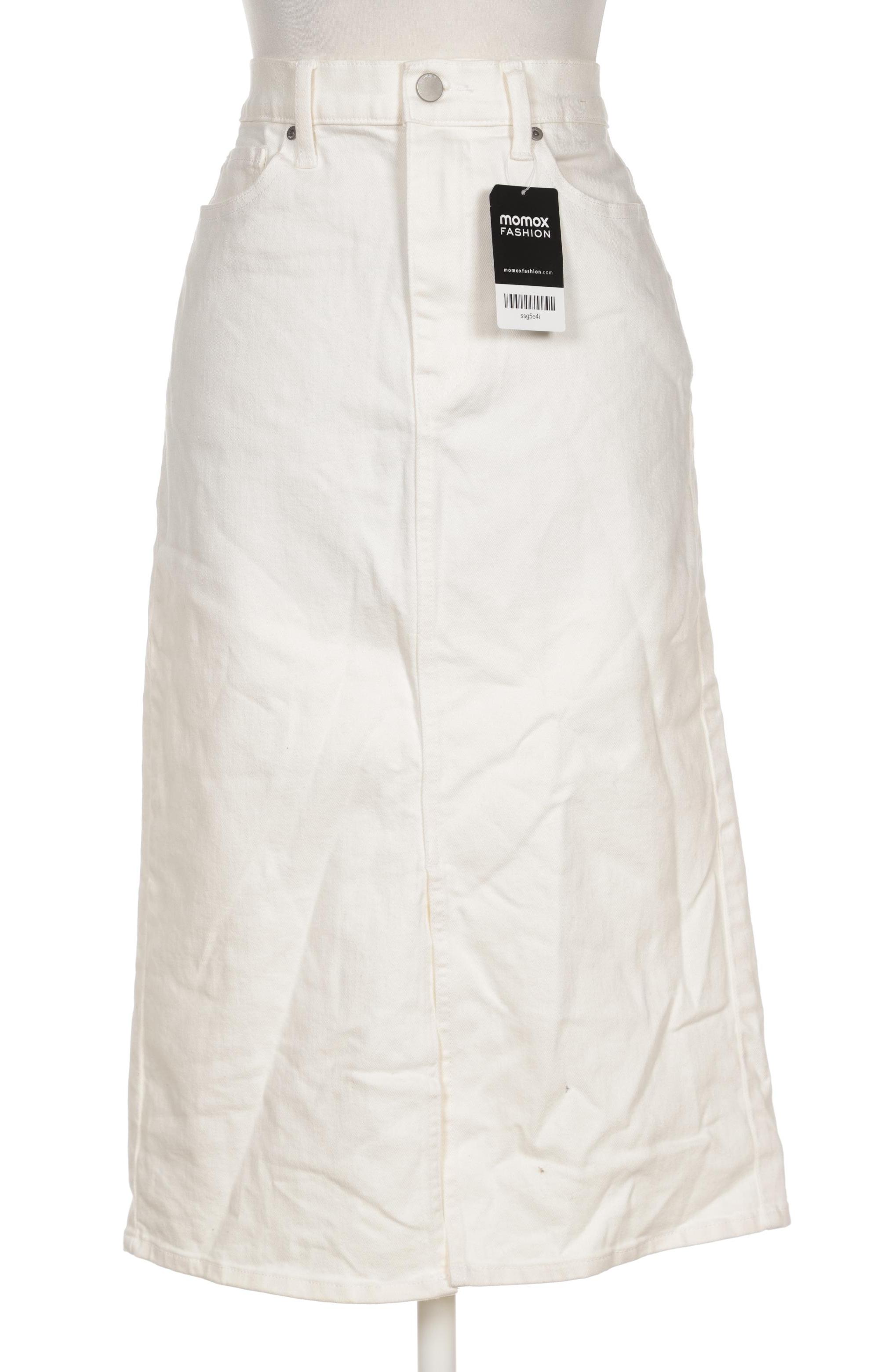 

uniqlo Damen Rock, cremeweiß, Gr. 28
