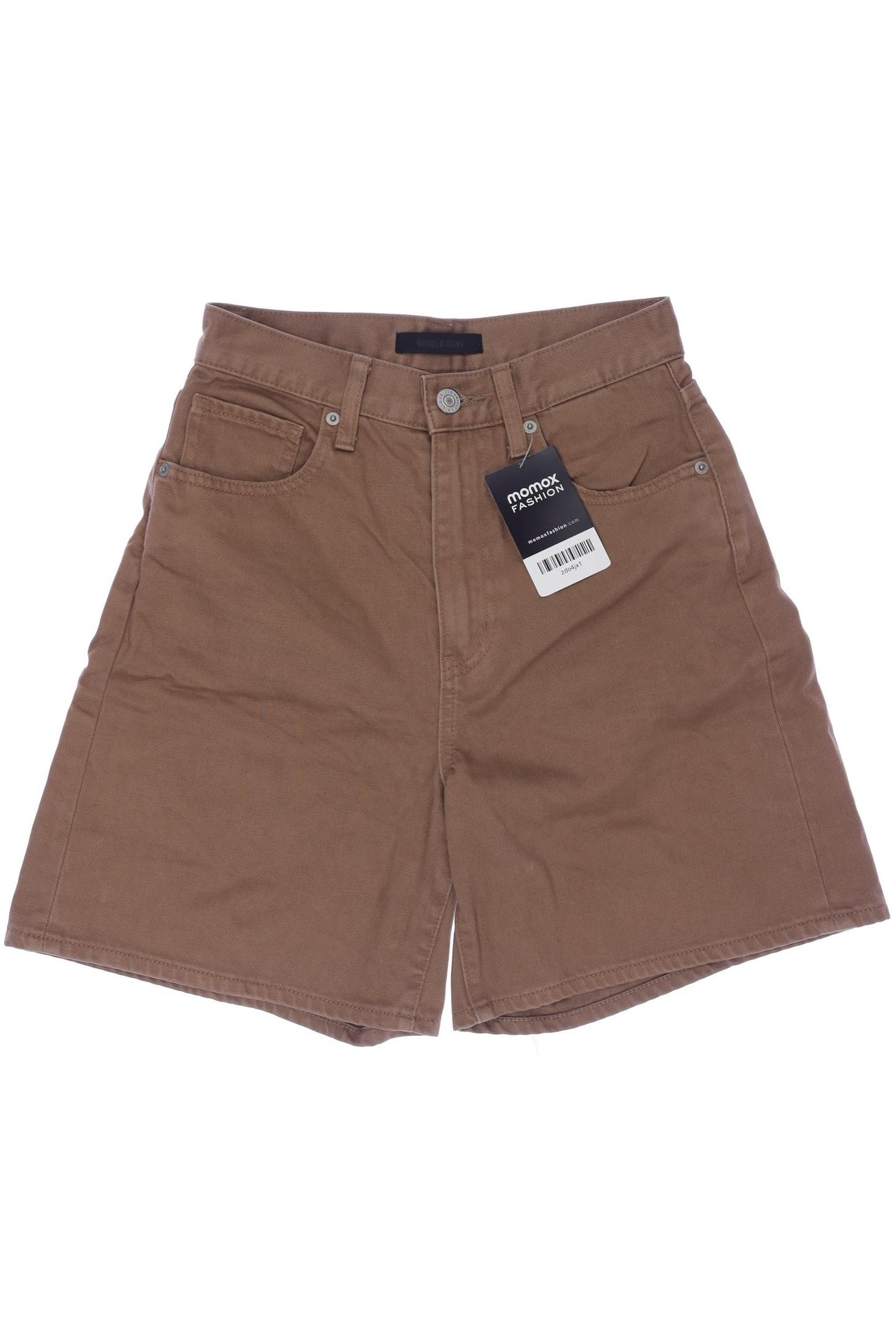 

uniqlo Damen Shorts, braun, Gr. 24