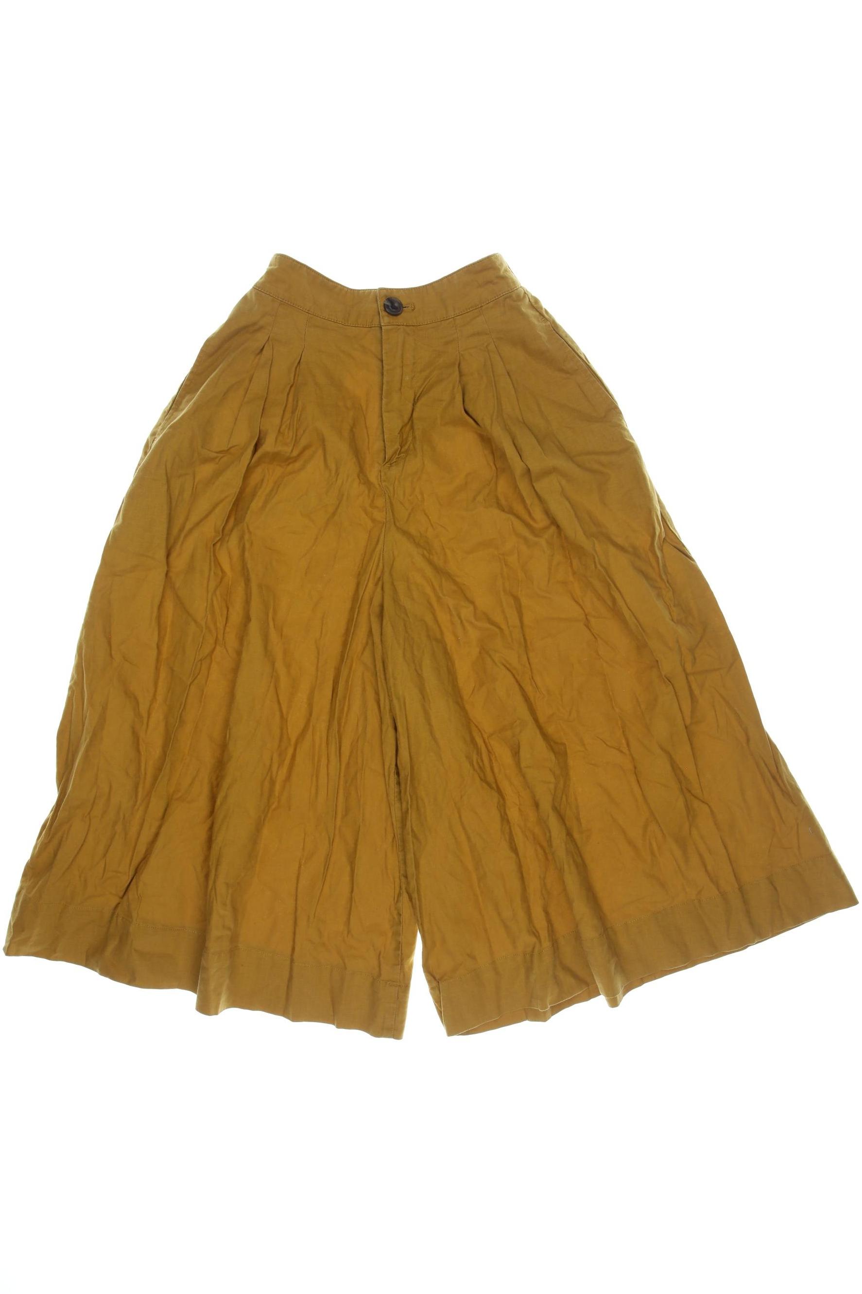 

uniqlo Damen Stoffhose, gelb, Gr. 0