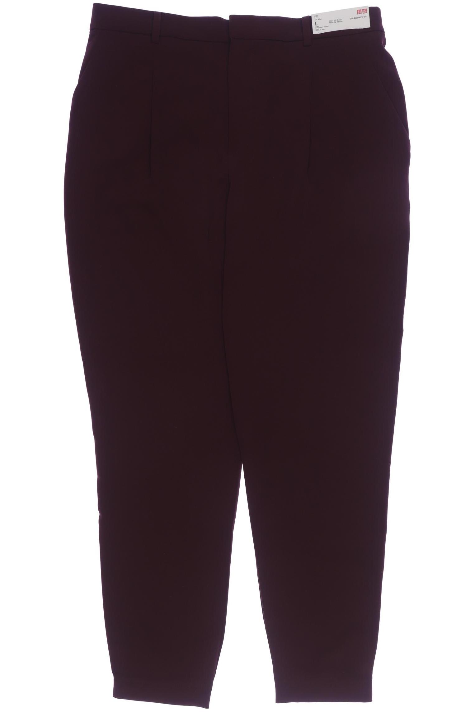 

uniqlo Damen Stoffhose, bordeaux, Gr. 0