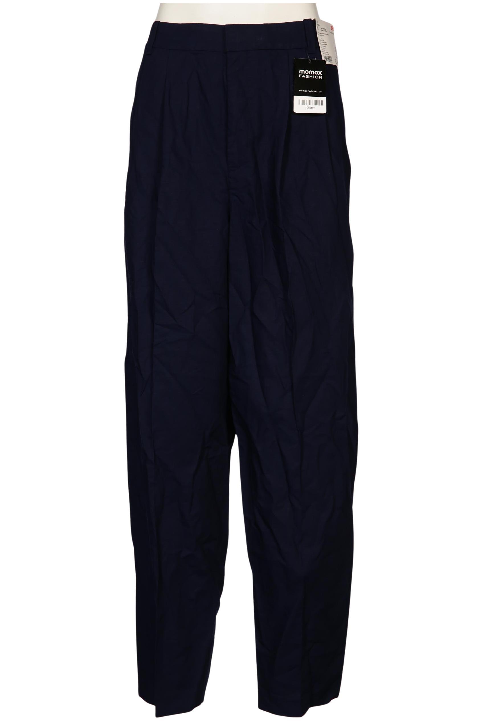 

uniqlo Damen Stoffhose, marineblau, Gr. 30