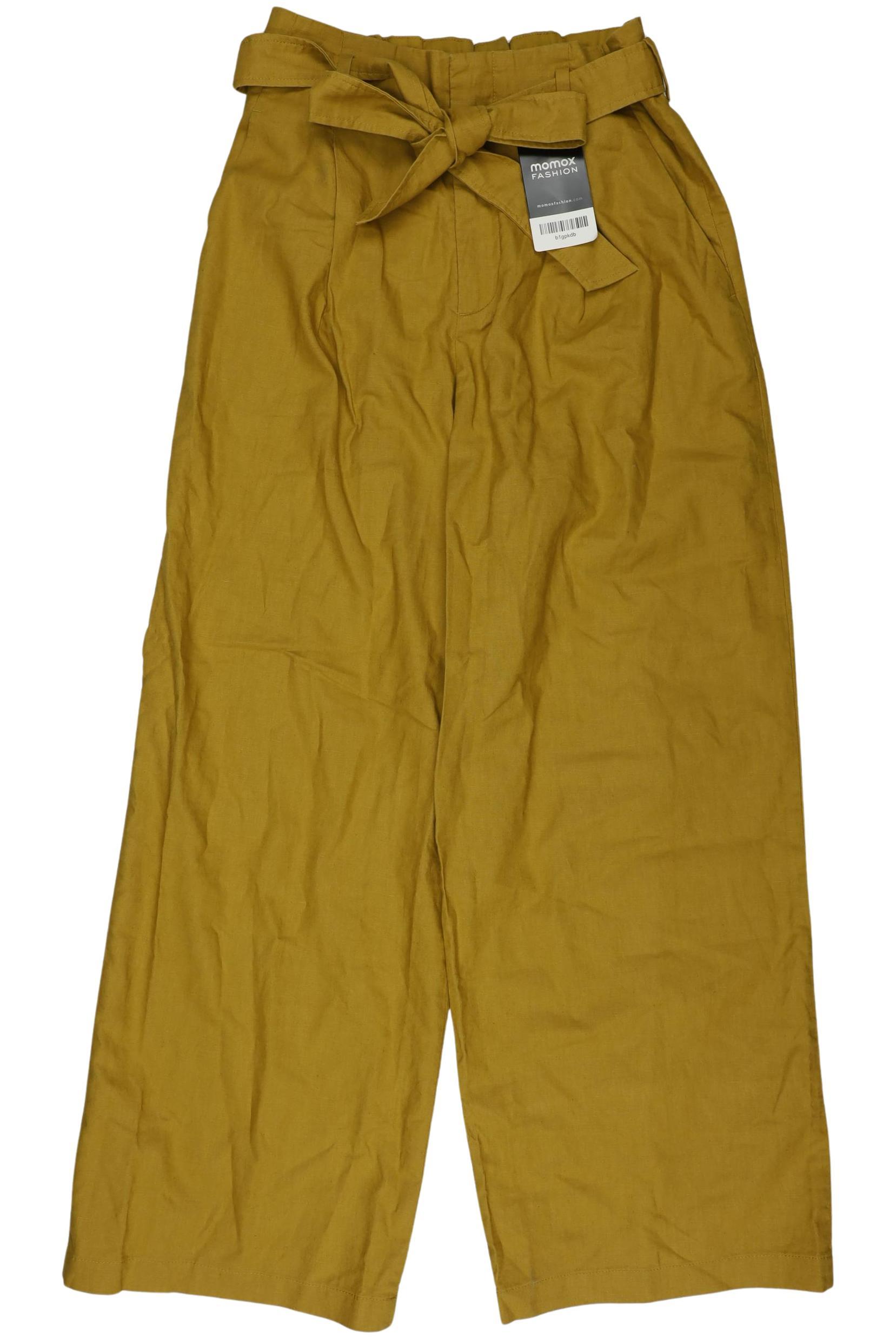 

uniqlo Damen Stoffhose, gelb, Gr. 26