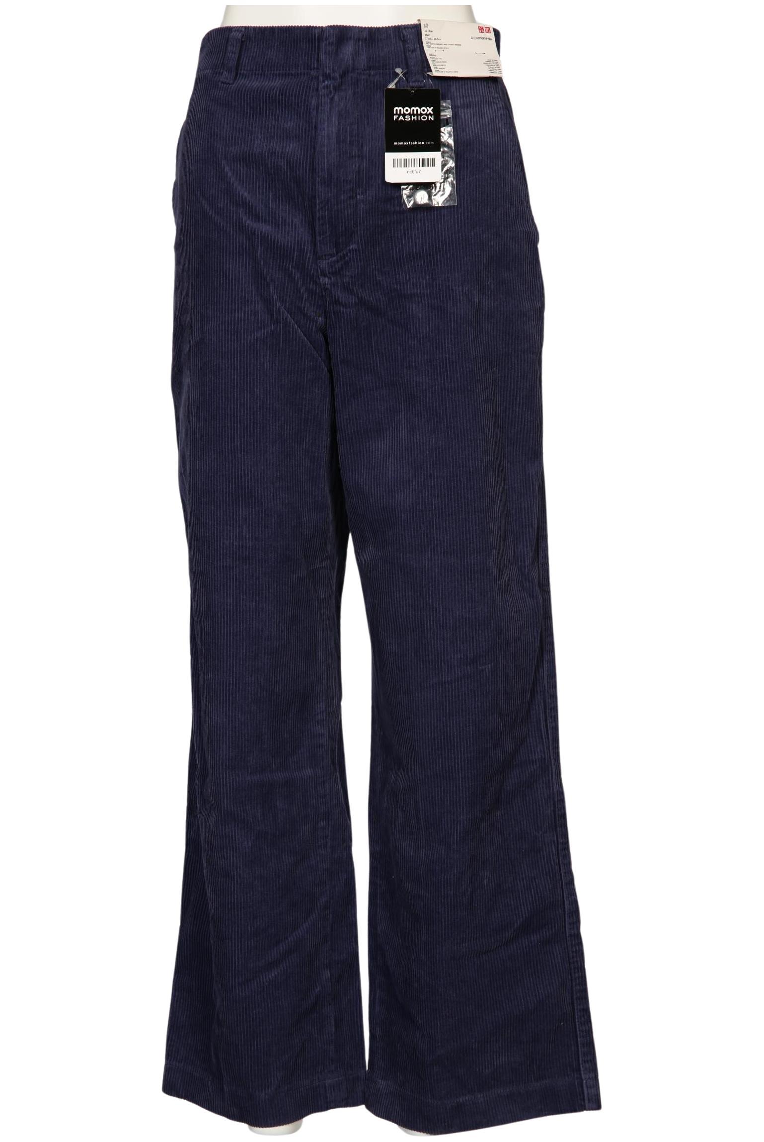 

uniqlo Damen Stoffhose, marineblau, Gr. 27