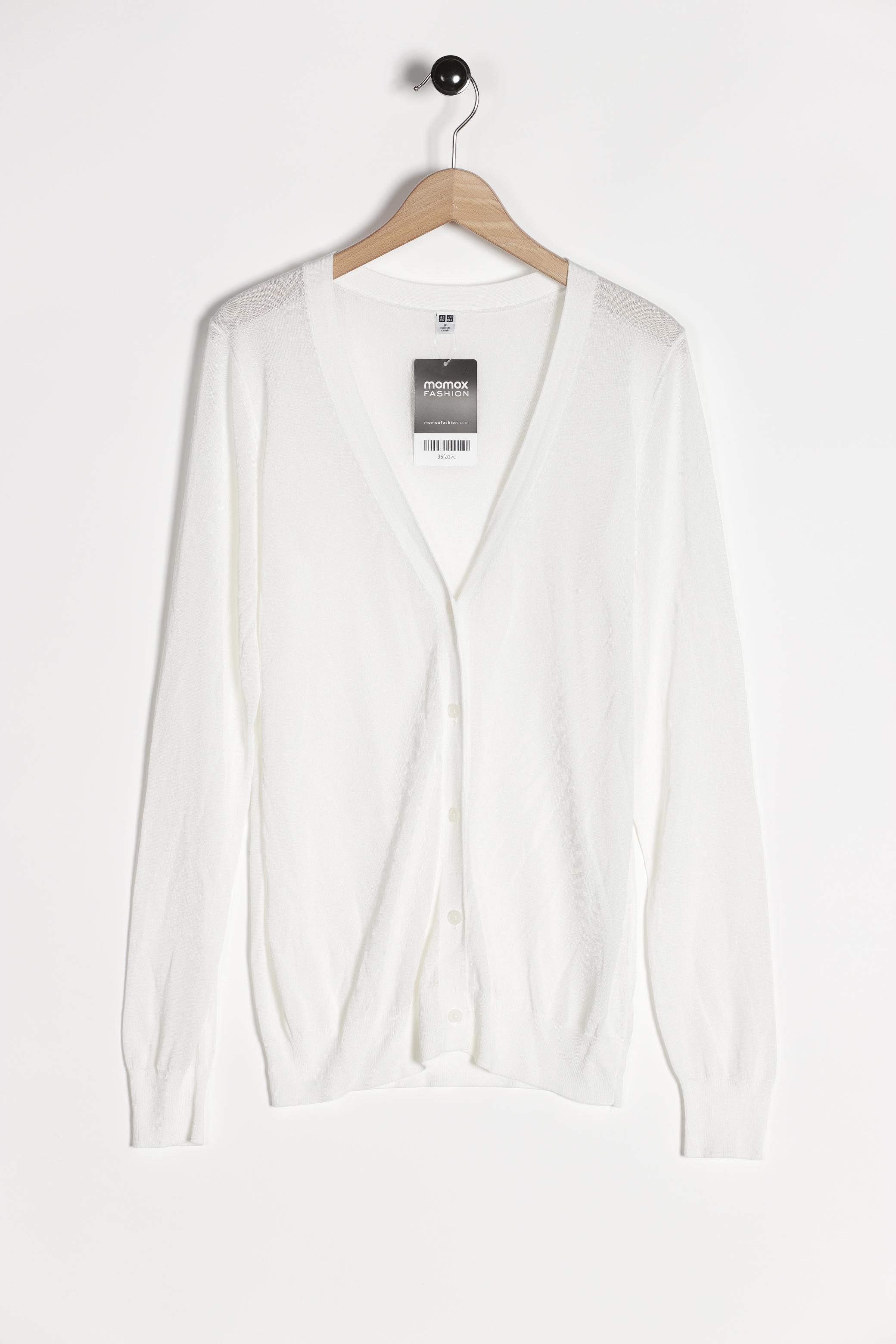 

uniqlo Damen Strickjacke, weiß, Gr. 38