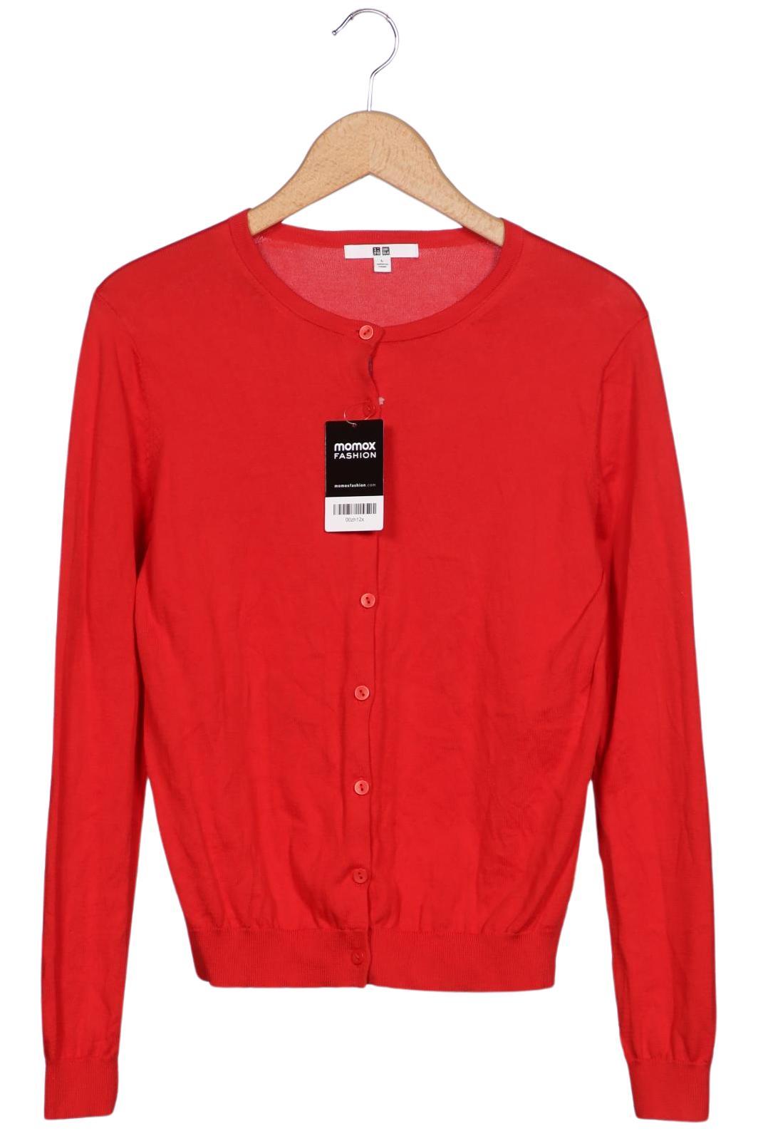 

uniqlo Damen Strickjacke, rot, Gr. 42