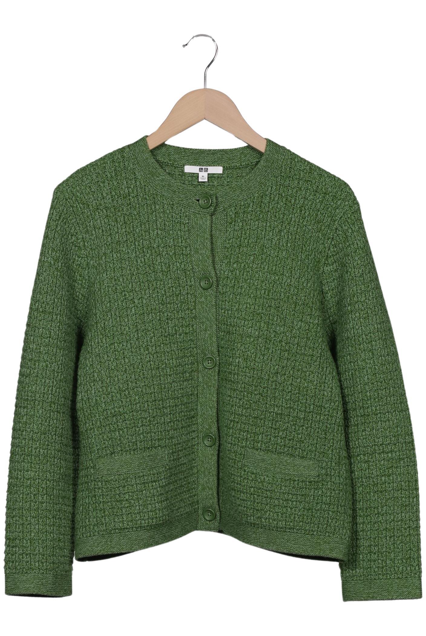 

uniqlo Damen Strickjacke, grün, Gr. 44