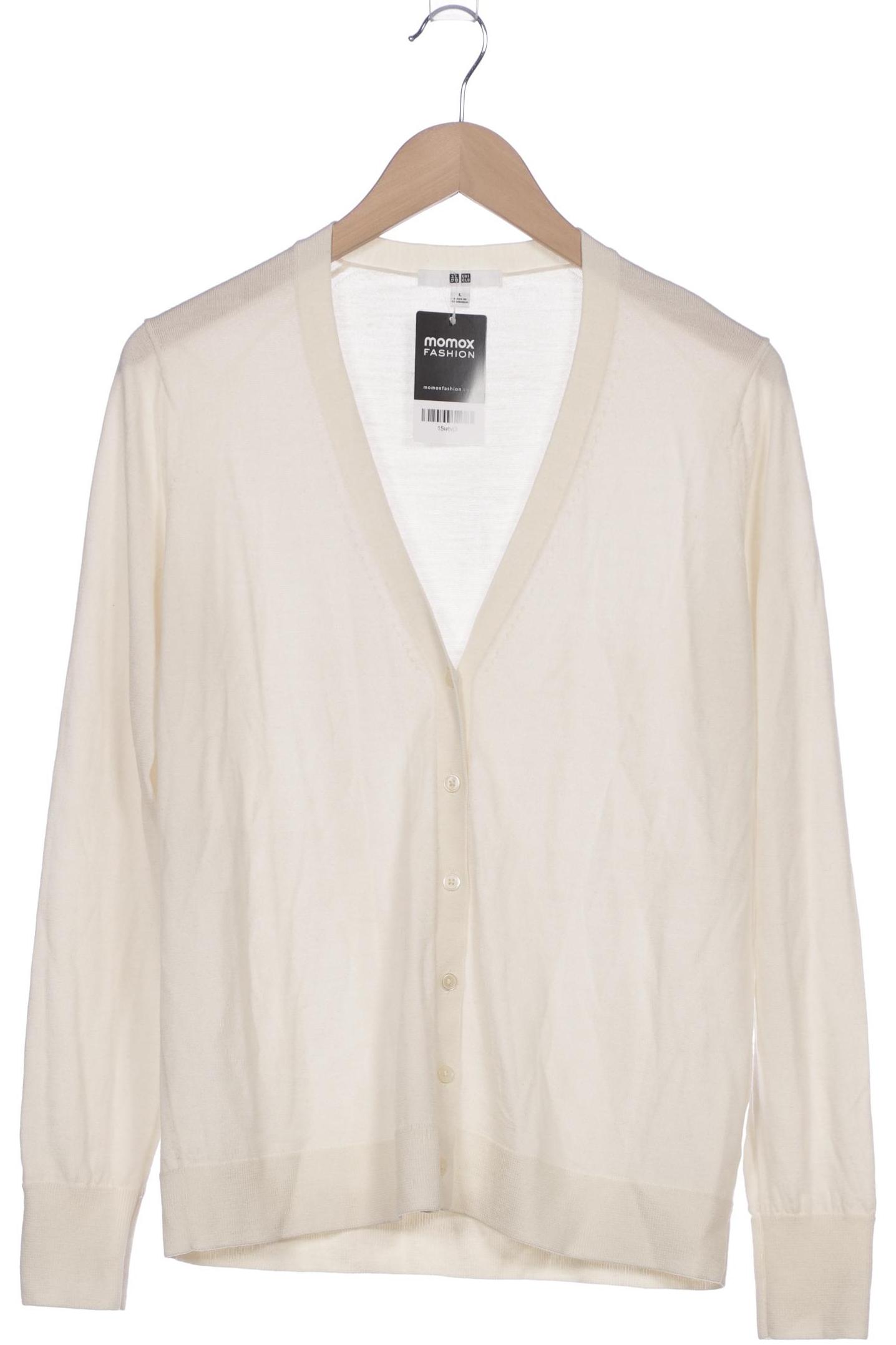 

uniqlo Damen Strickjacke, cremeweiß, Gr. 42