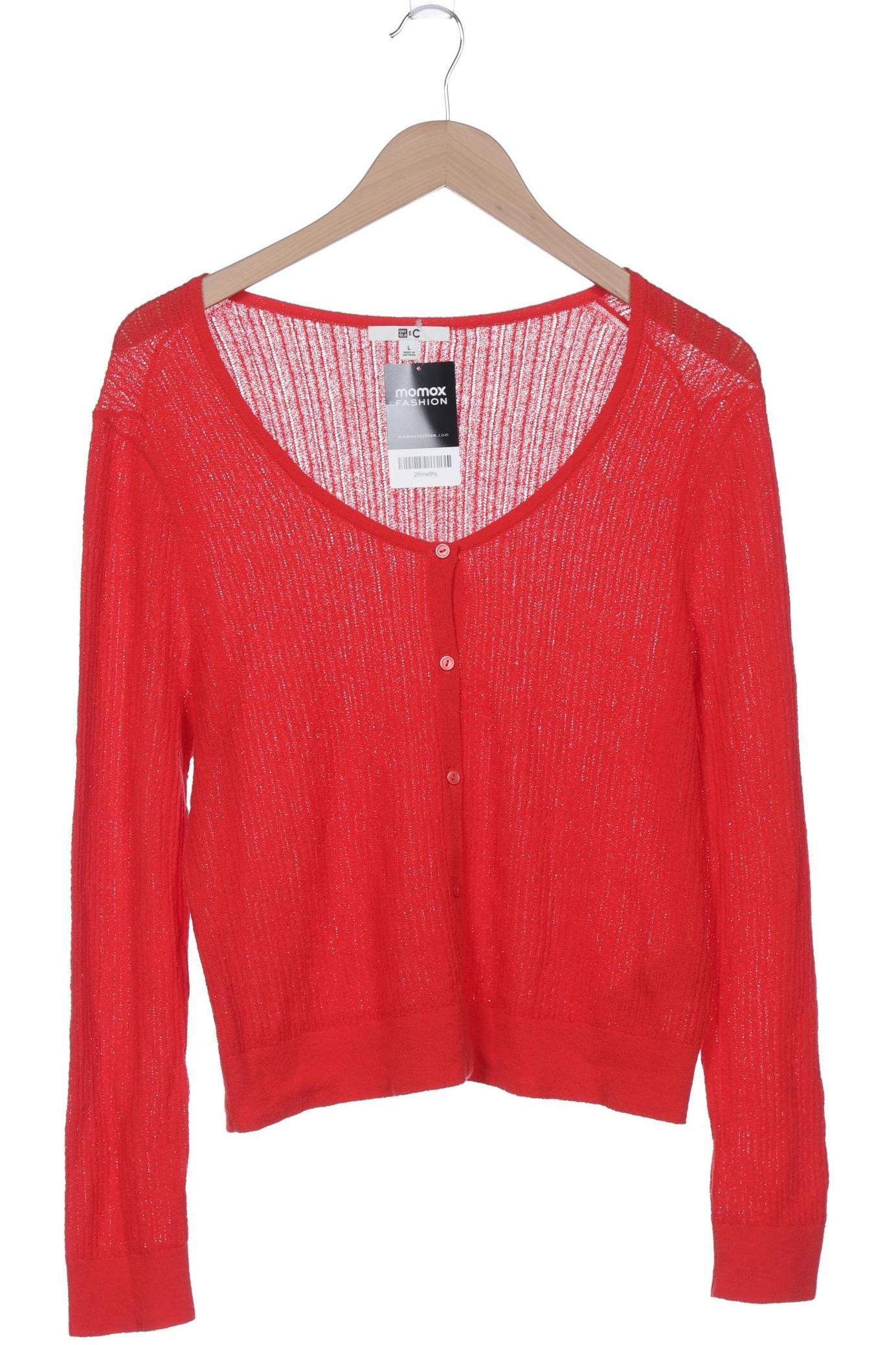 

uniqlo Damen Strickjacke, rot, Gr. 42
