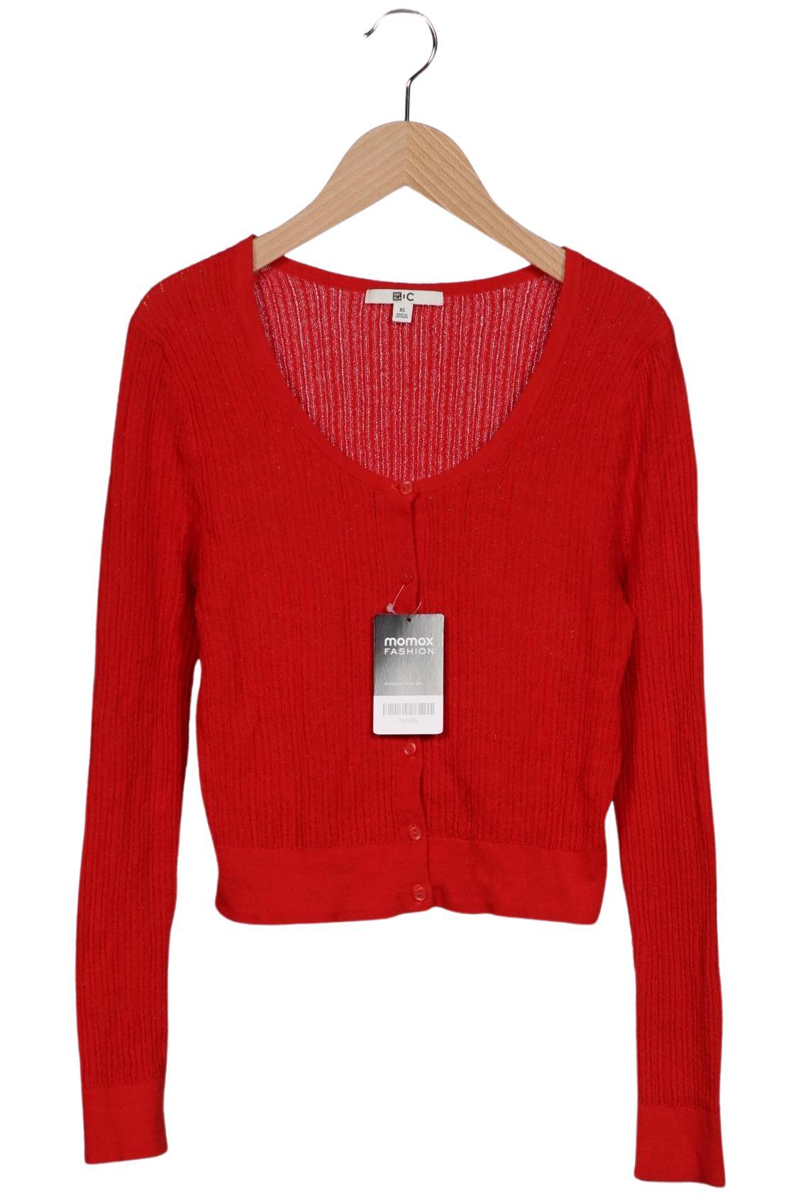 

uniqlo Damen Strickjacke, rot, Gr. 34