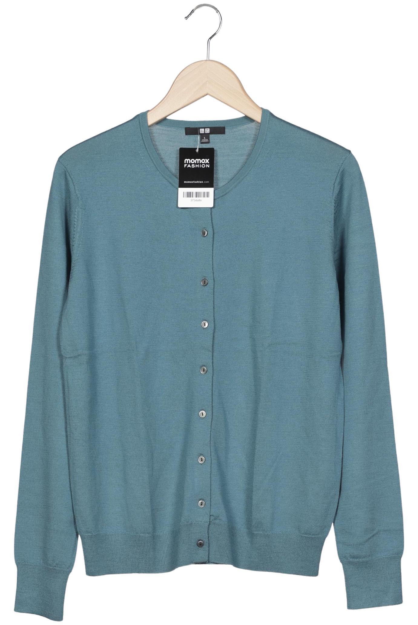 

uniqlo Damen Strickjacke, türkis, Gr. 42