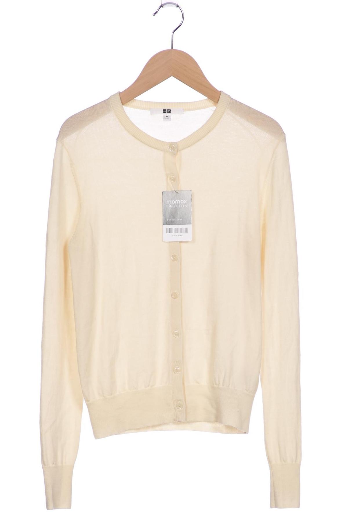 

uniqlo Damen Strickjacke, cremeweiß, Gr. 34