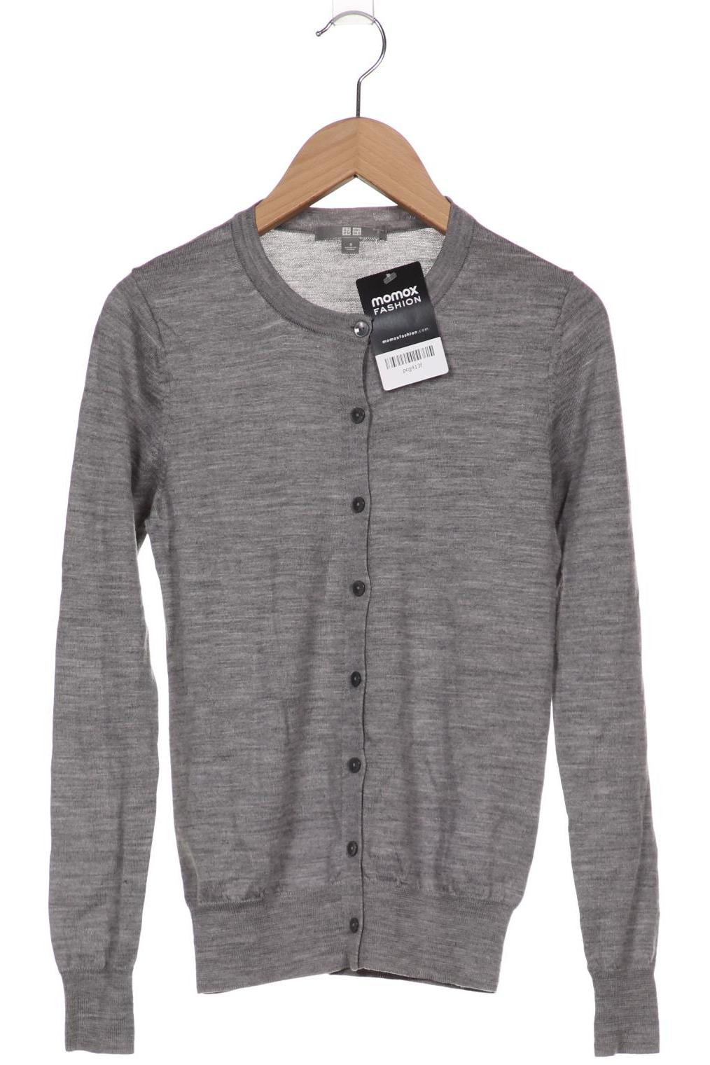 

uniqlo Damen Strickjacke, grau, Gr. 36