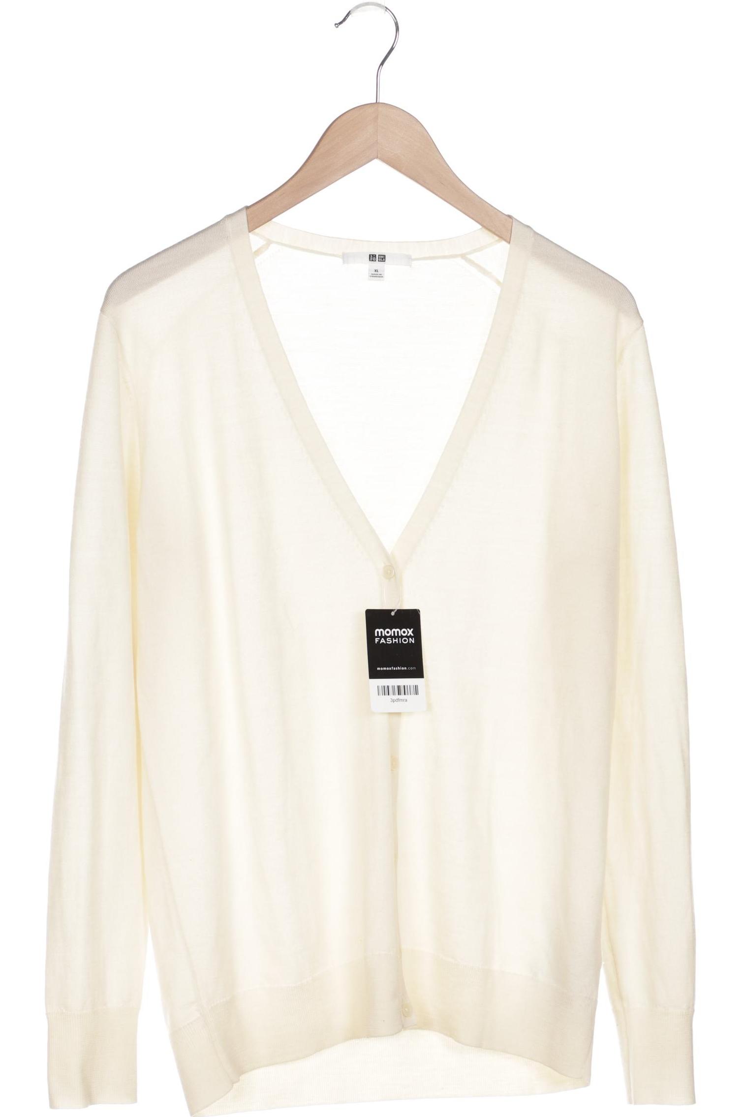 

uniqlo Damen Strickjacke, cremeweiß, Gr. 44