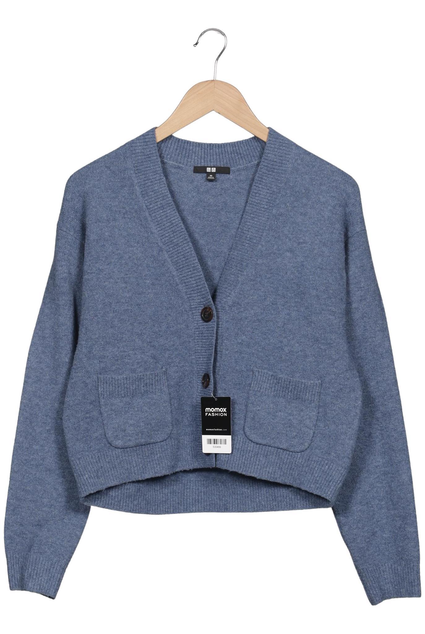 

uniqlo Damen Strickjacke, blau, Gr. 34