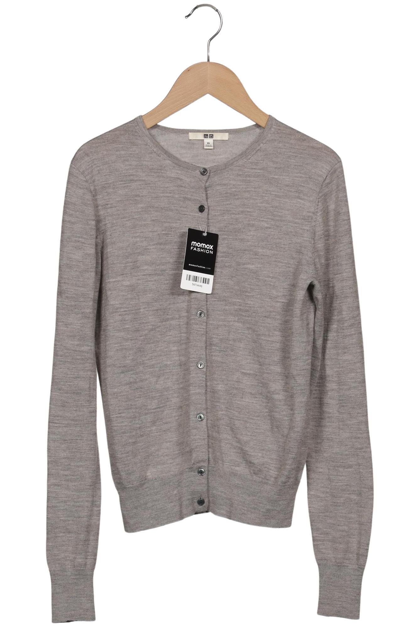 

uniqlo Damen Strickjacke, grau, Gr. 34