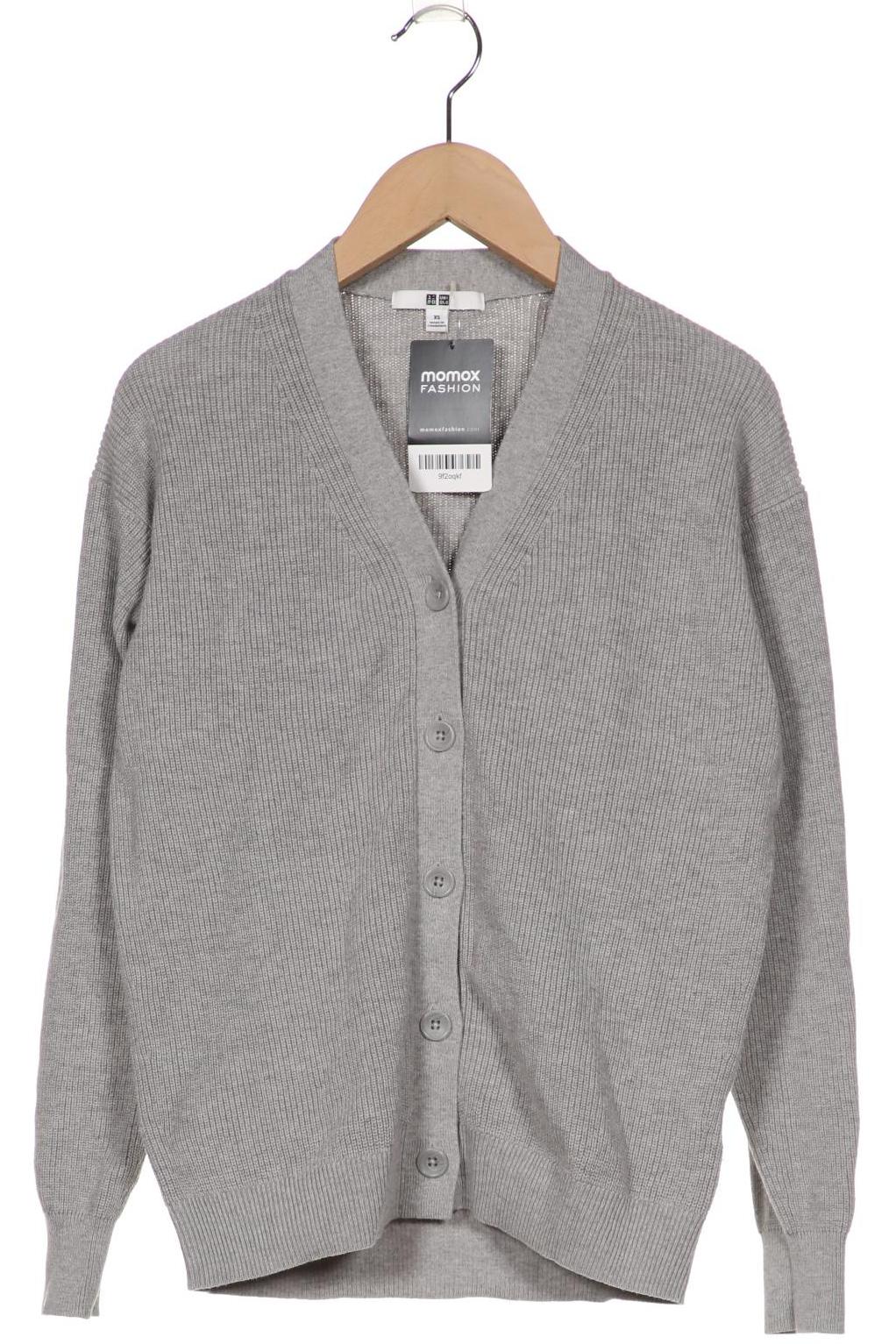 

uniqlo Damen Strickjacke, grau, Gr. 34