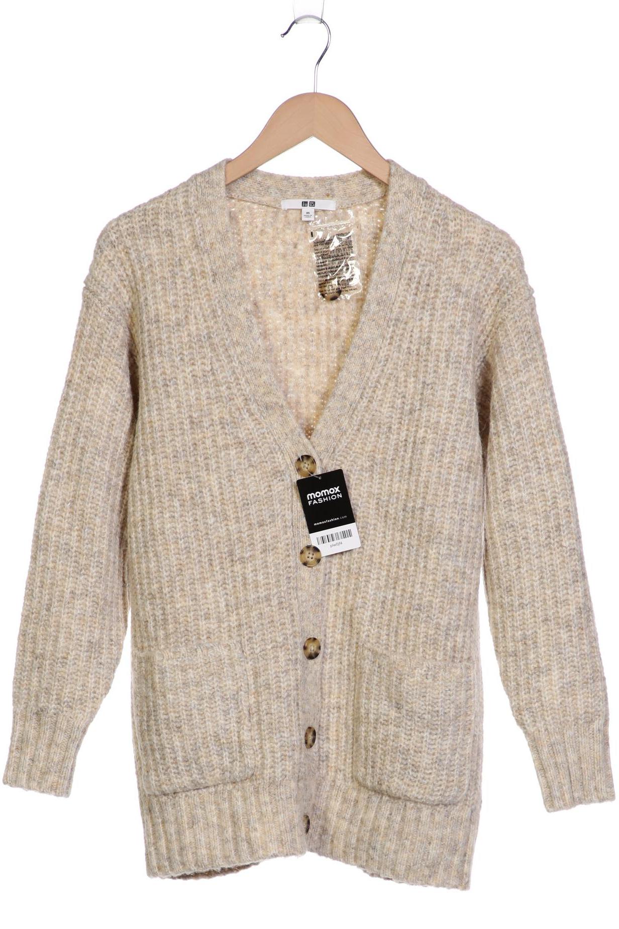 

uniqlo Damen Strickjacke, beige, Gr. 34
