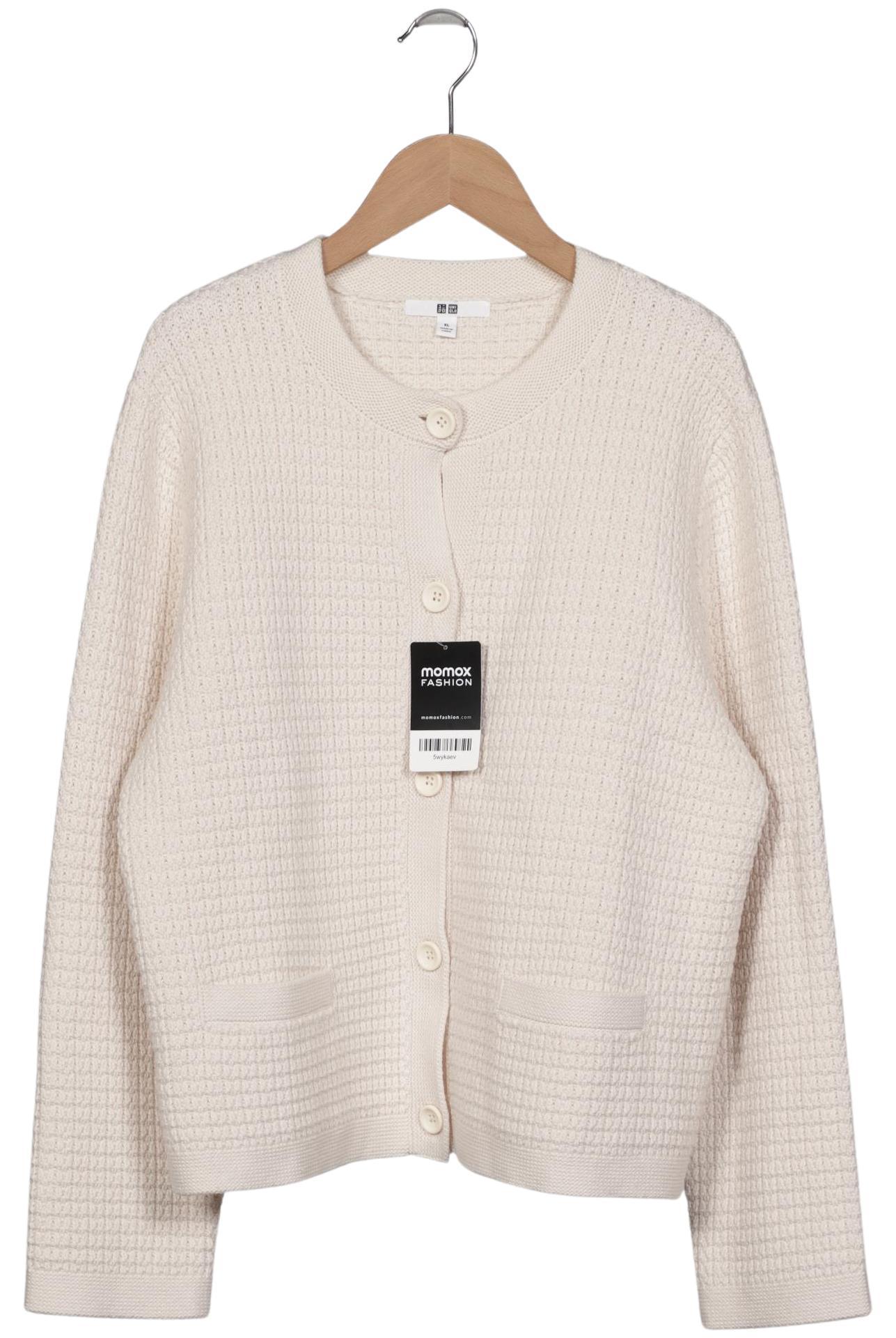 

uniqlo Damen Strickjacke, cremeweiß, Gr. 44