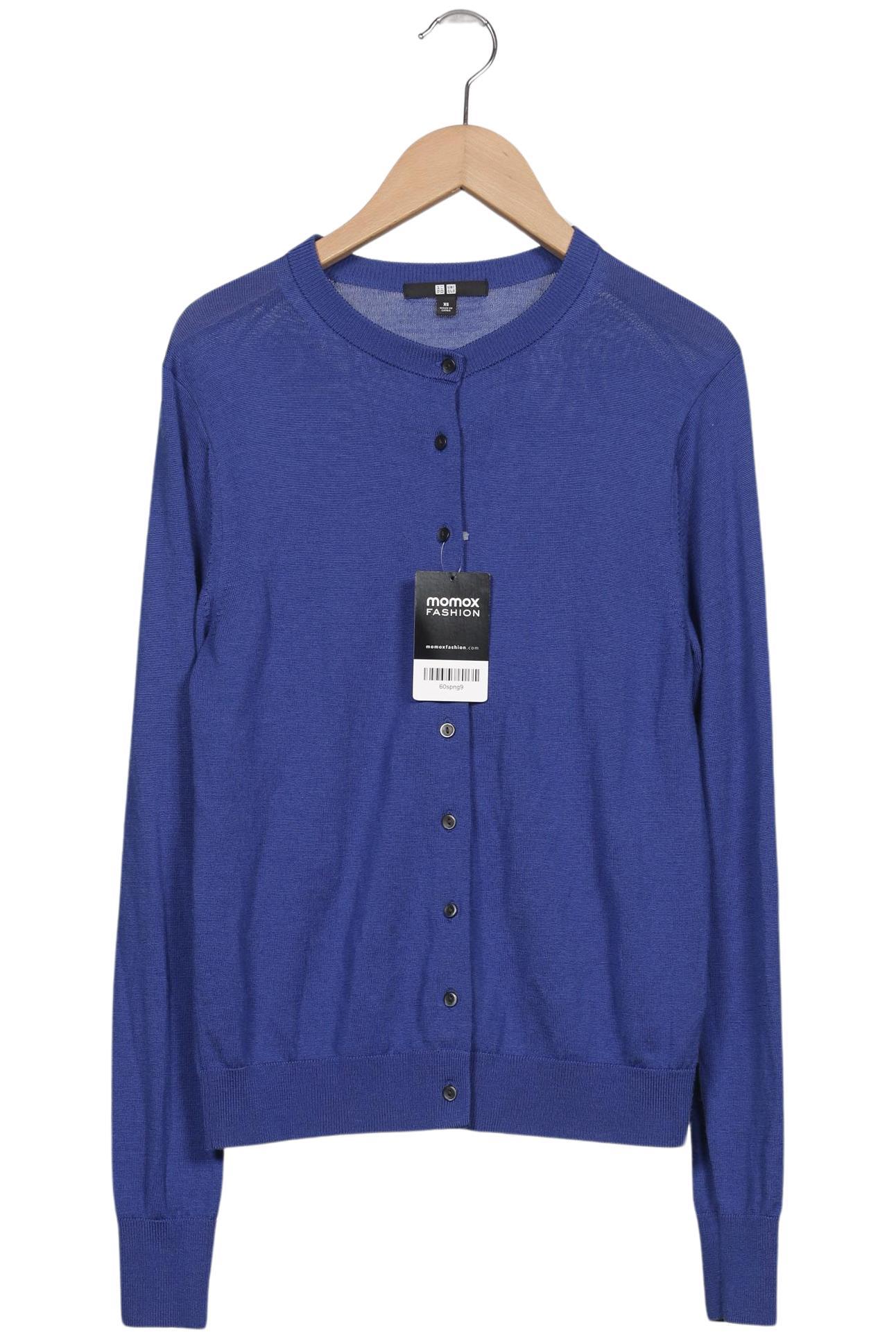 

uniqlo Damen Strickjacke, blau, Gr. 34