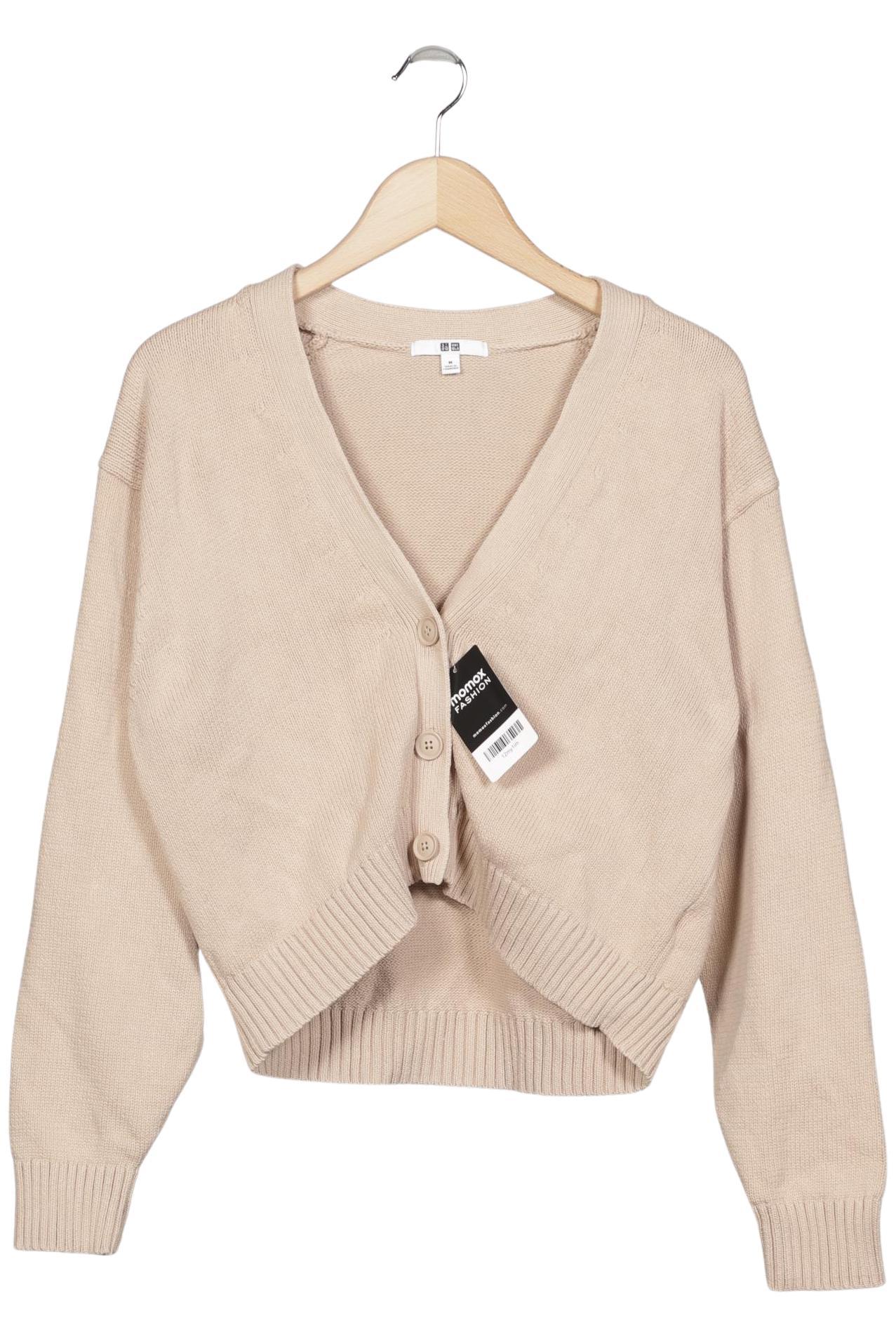 

uniqlo Damen Strickjacke, beige, Gr. 38