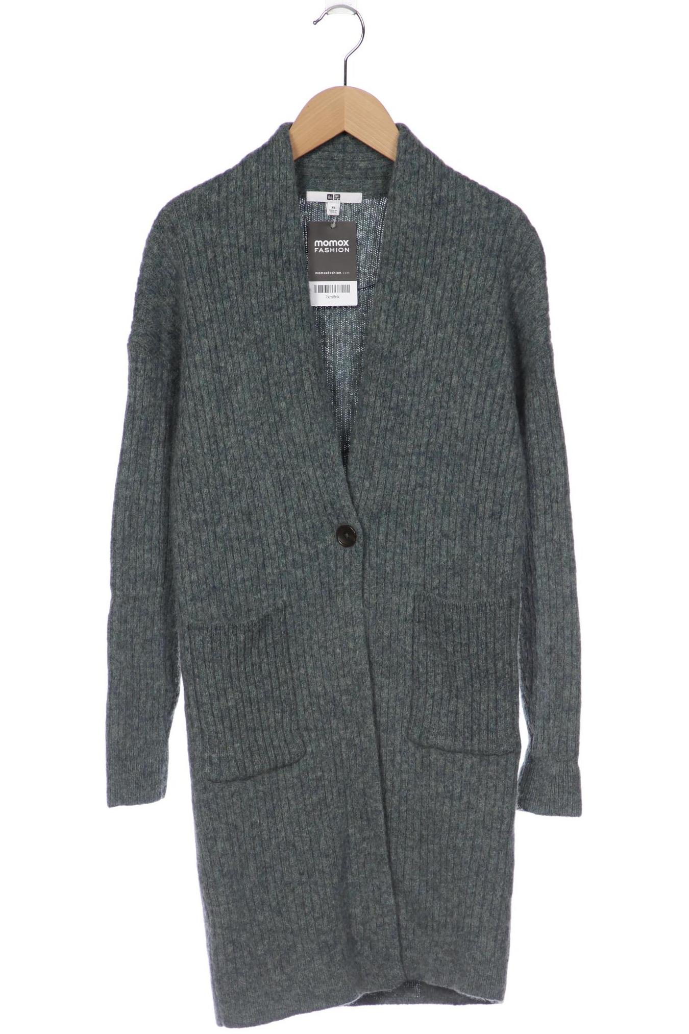 

uniqlo Damen Strickjacke, türkis, Gr. 34