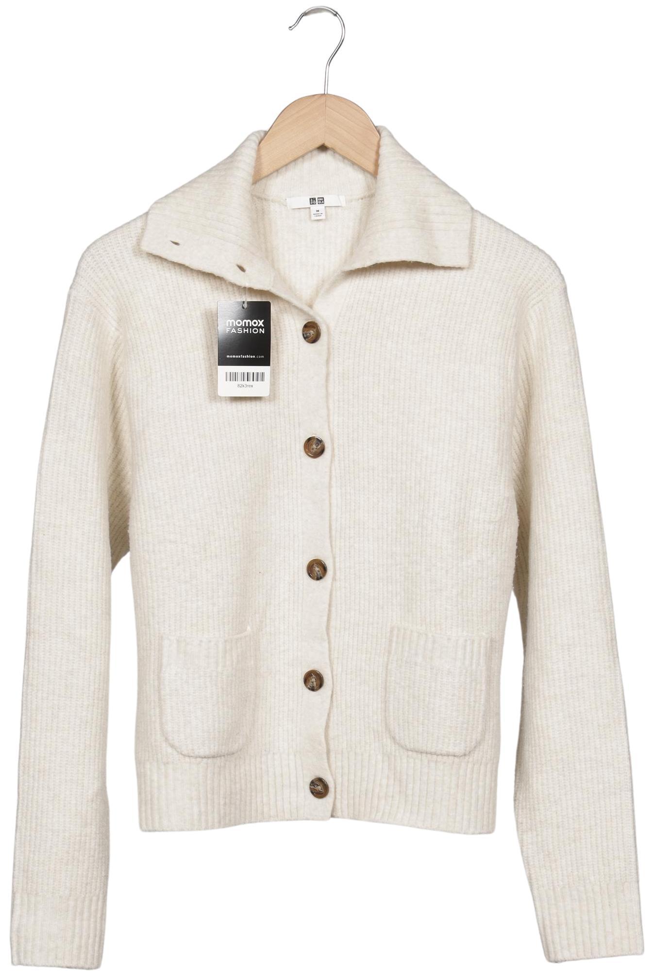 

uniqlo Damen Strickjacke, cremeweiß, Gr. 38