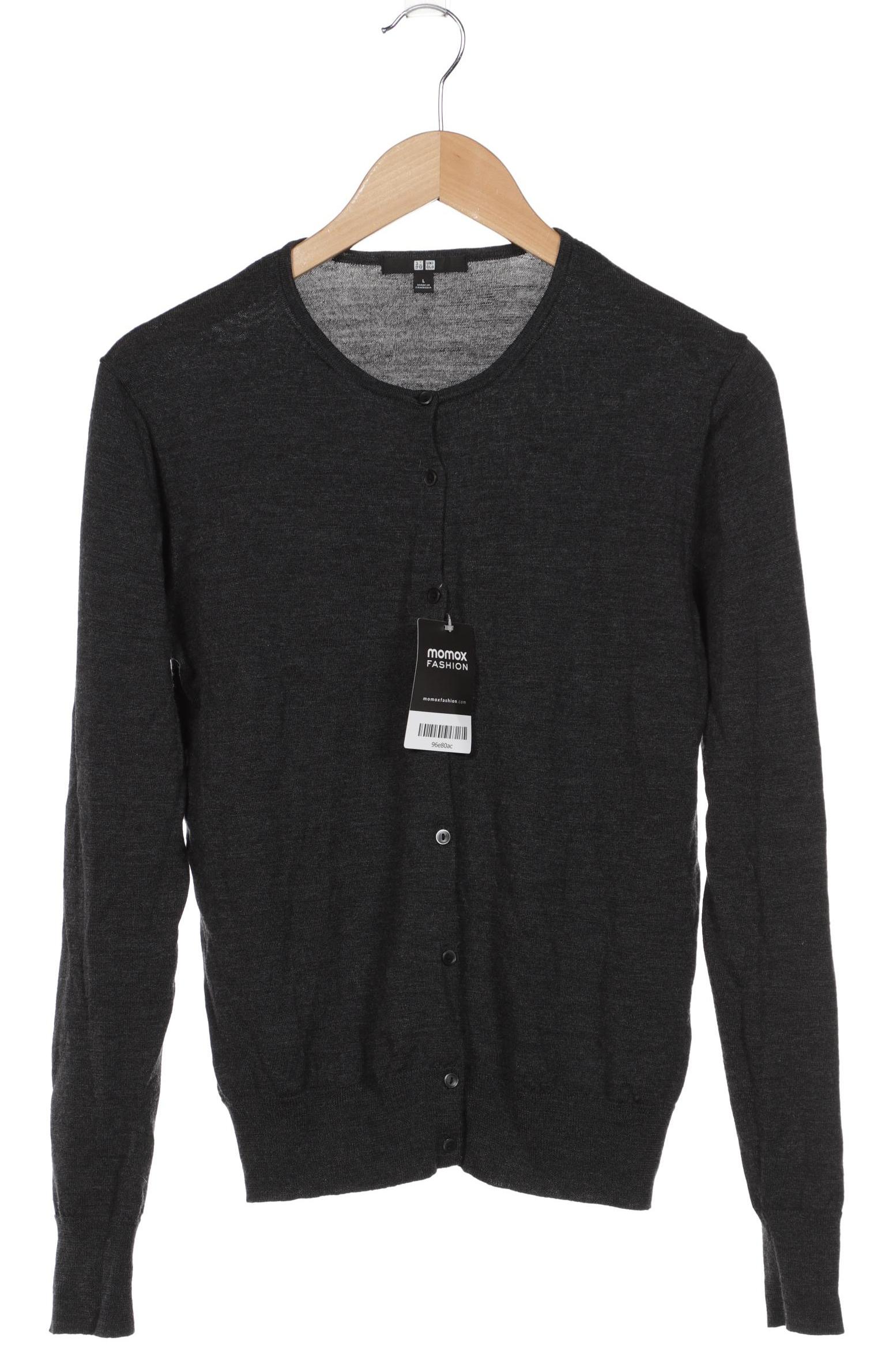 

uniqlo Damen Strickjacke, grau, Gr. 42