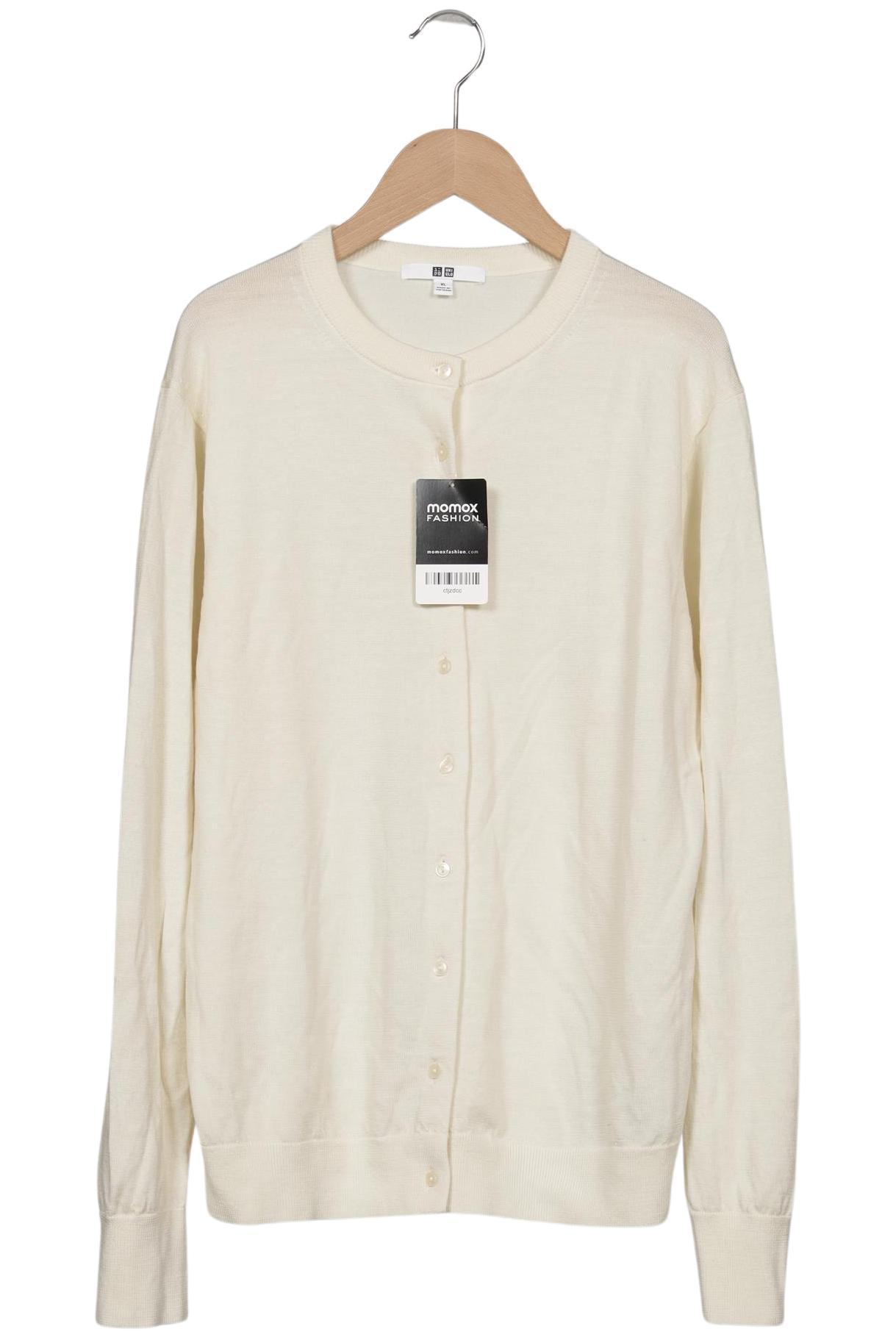 

uniqlo Damen Strickjacke, cremeweiß, Gr. 44