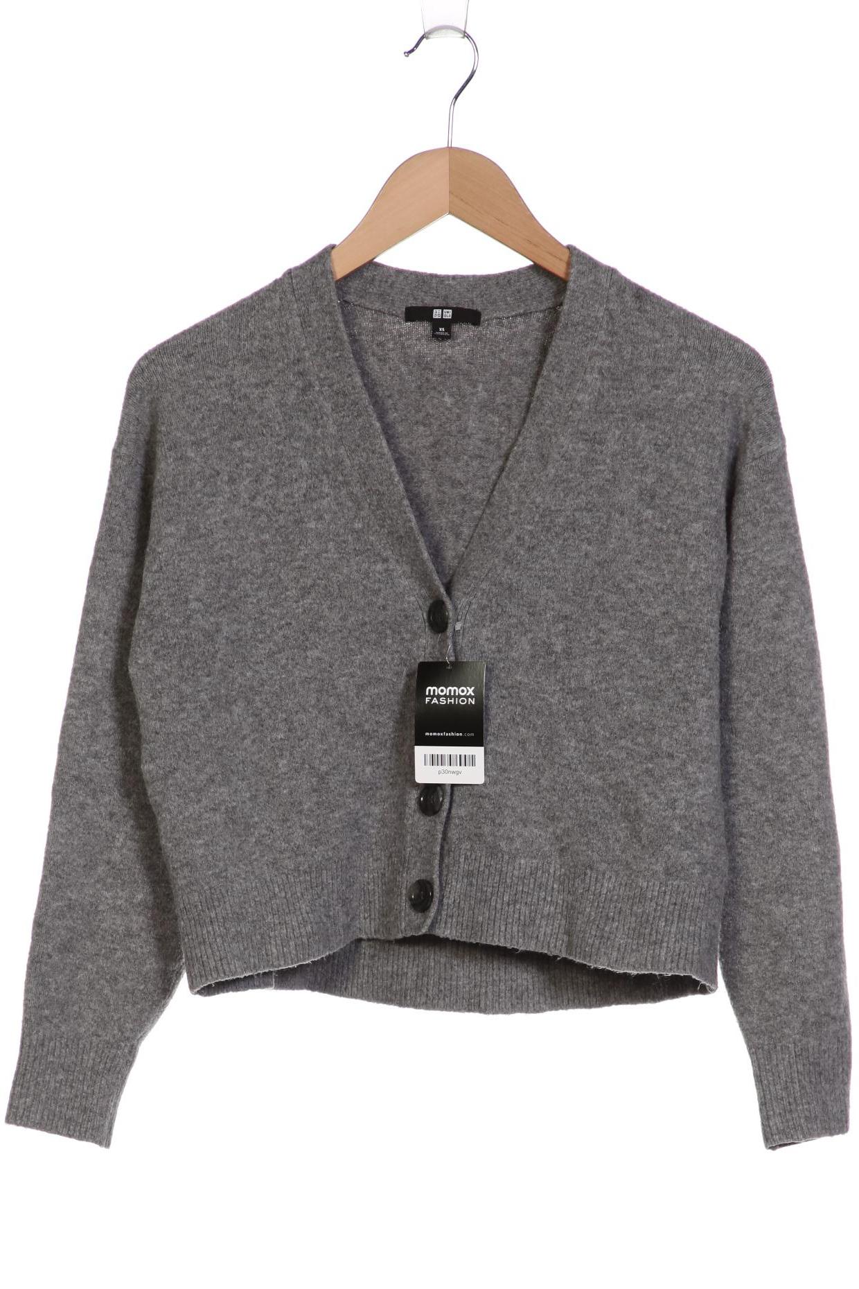 

uniqlo Damen Strickjacke, grau, Gr. 34