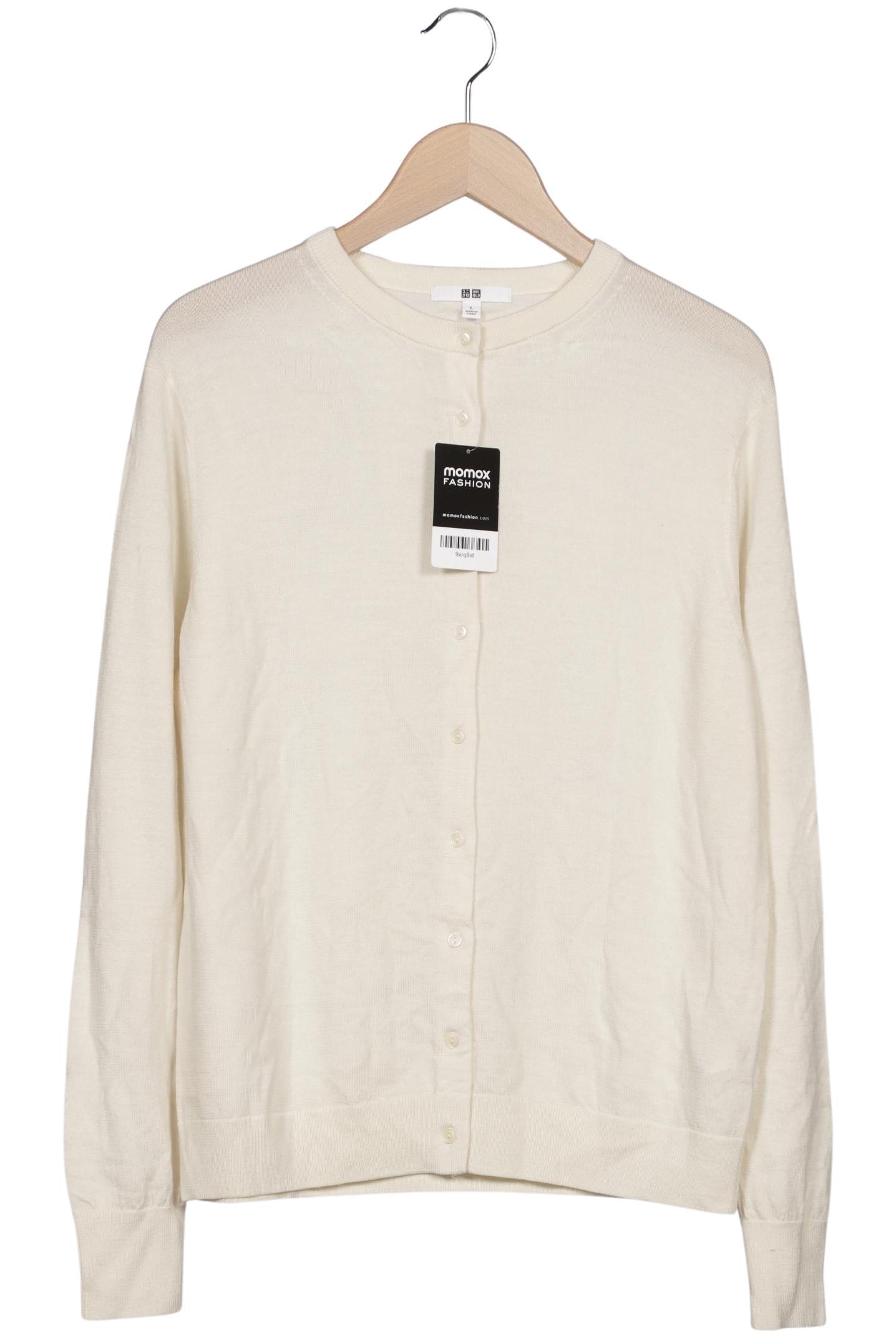

uniqlo Damen Strickjacke, cremeweiß, Gr. 42
