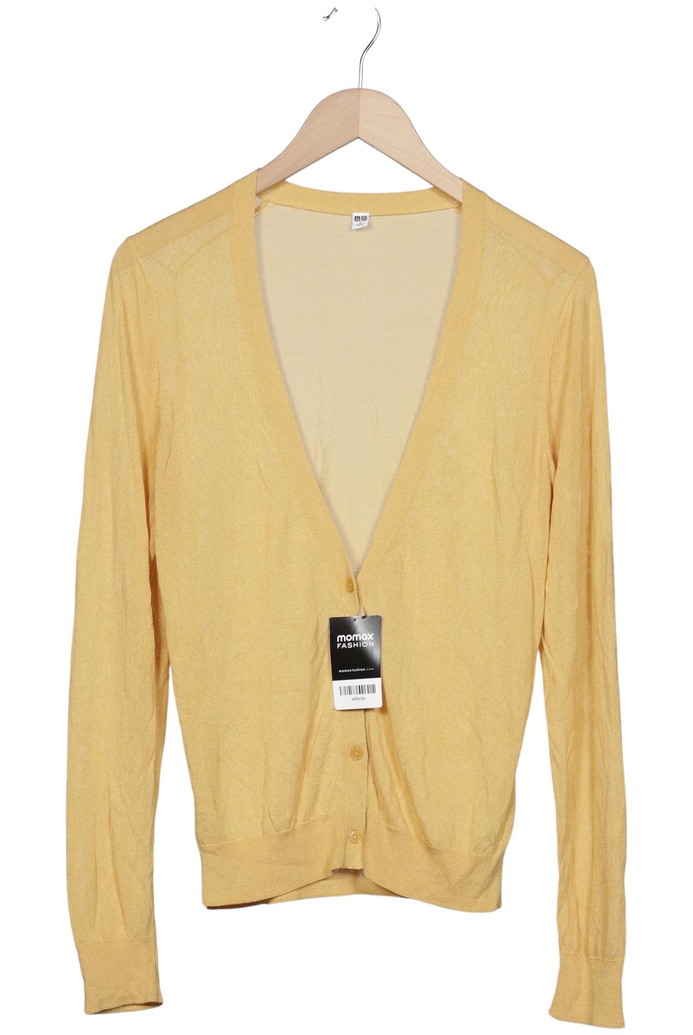 

uniqlo Damen Strickjacke, gelb, Gr. 38
