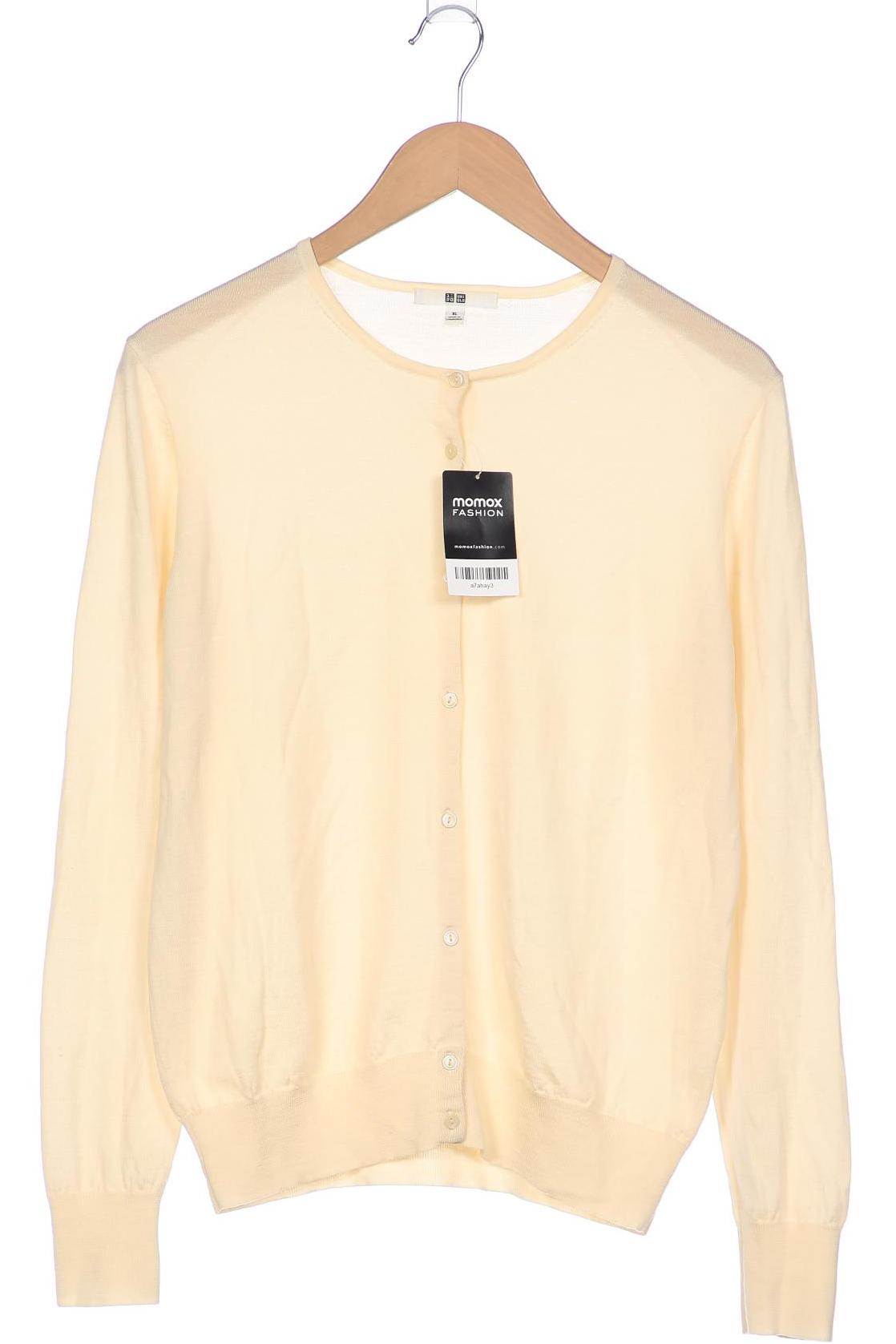 

uniqlo Damen Strickjacke, cremeweiß, Gr. 44