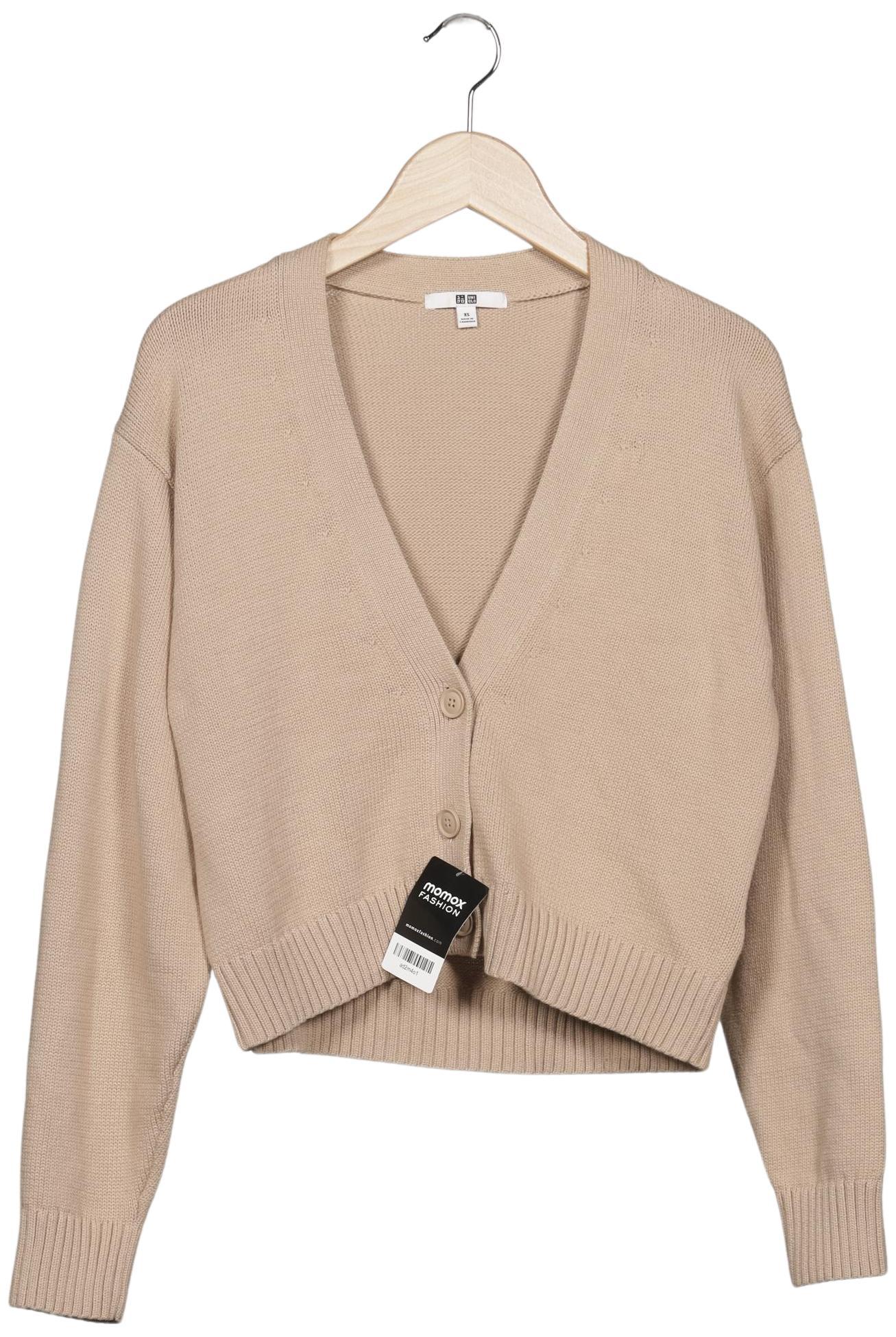 

uniqlo Damen Strickjacke, beige, Gr. 34