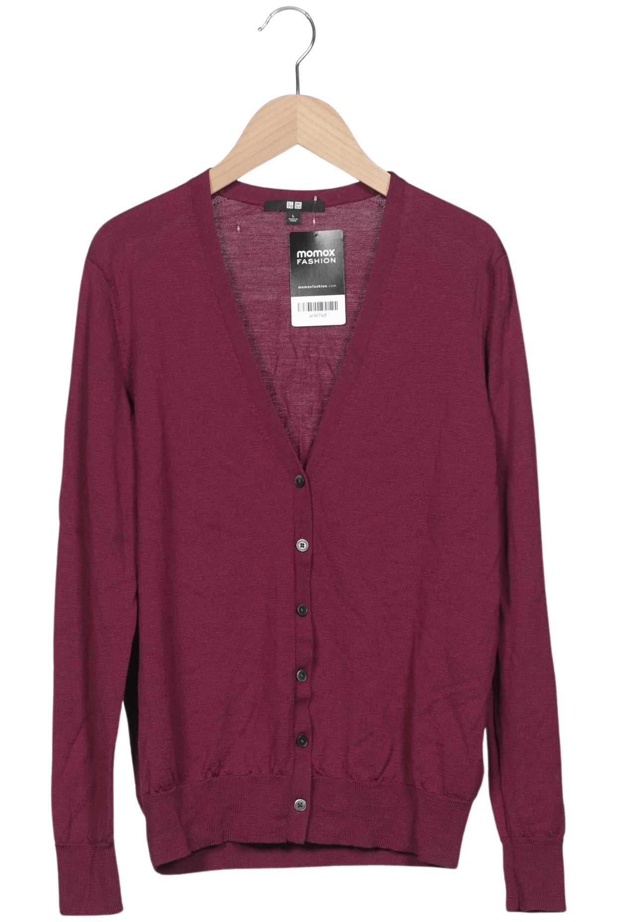

uniqlo Damen Strickjacke, bordeaux, Gr. 42