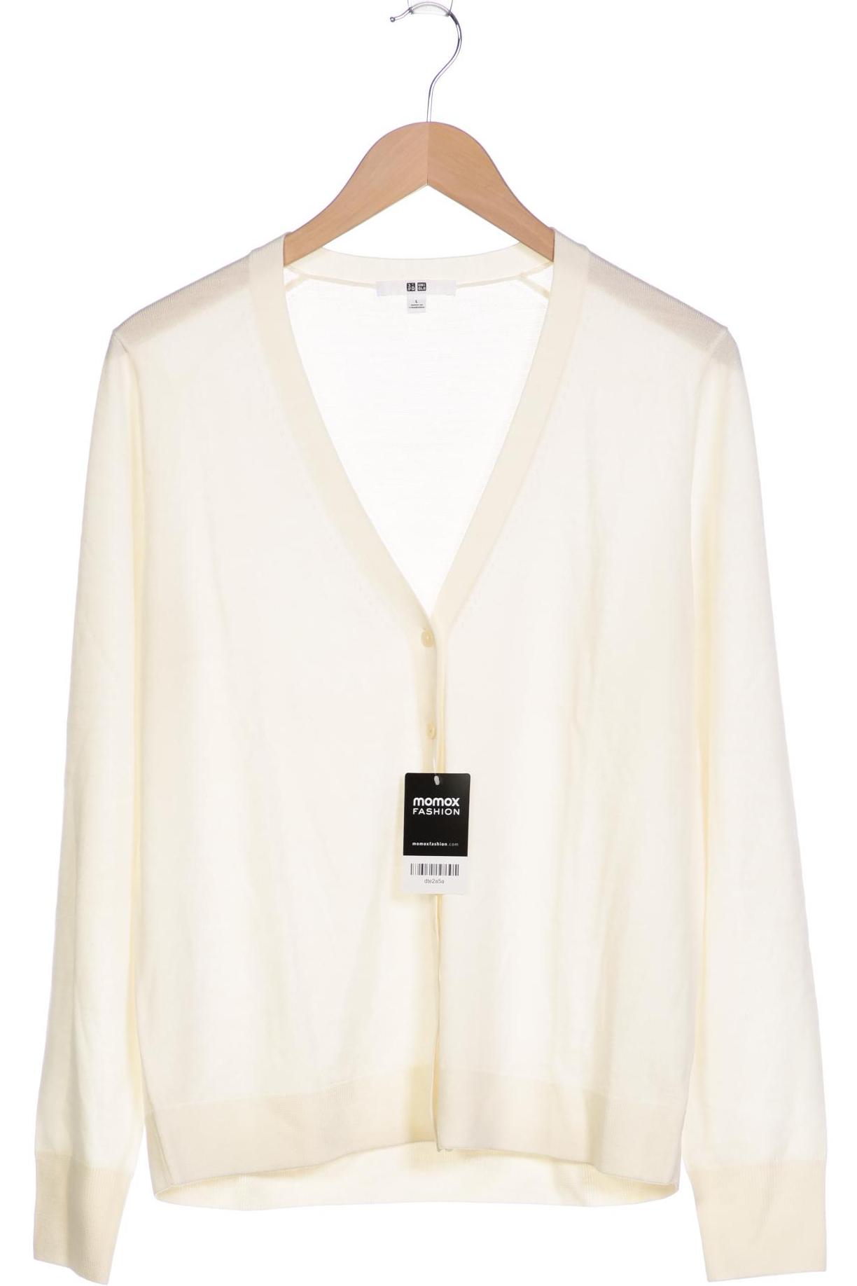 

uniqlo Damen Strickjacke, cremeweiß