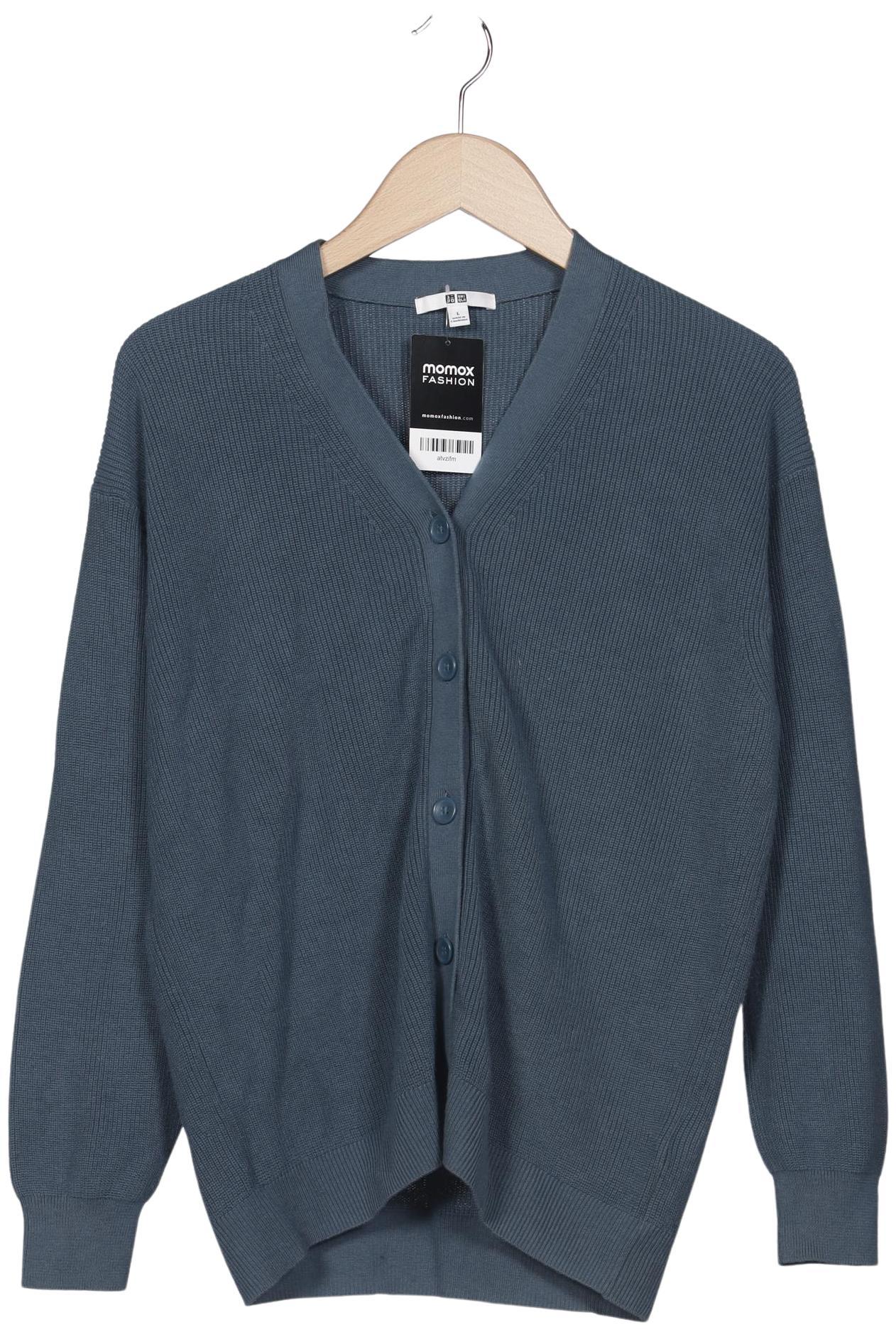 

uniqlo Damen Strickjacke, blau, Gr. 42
