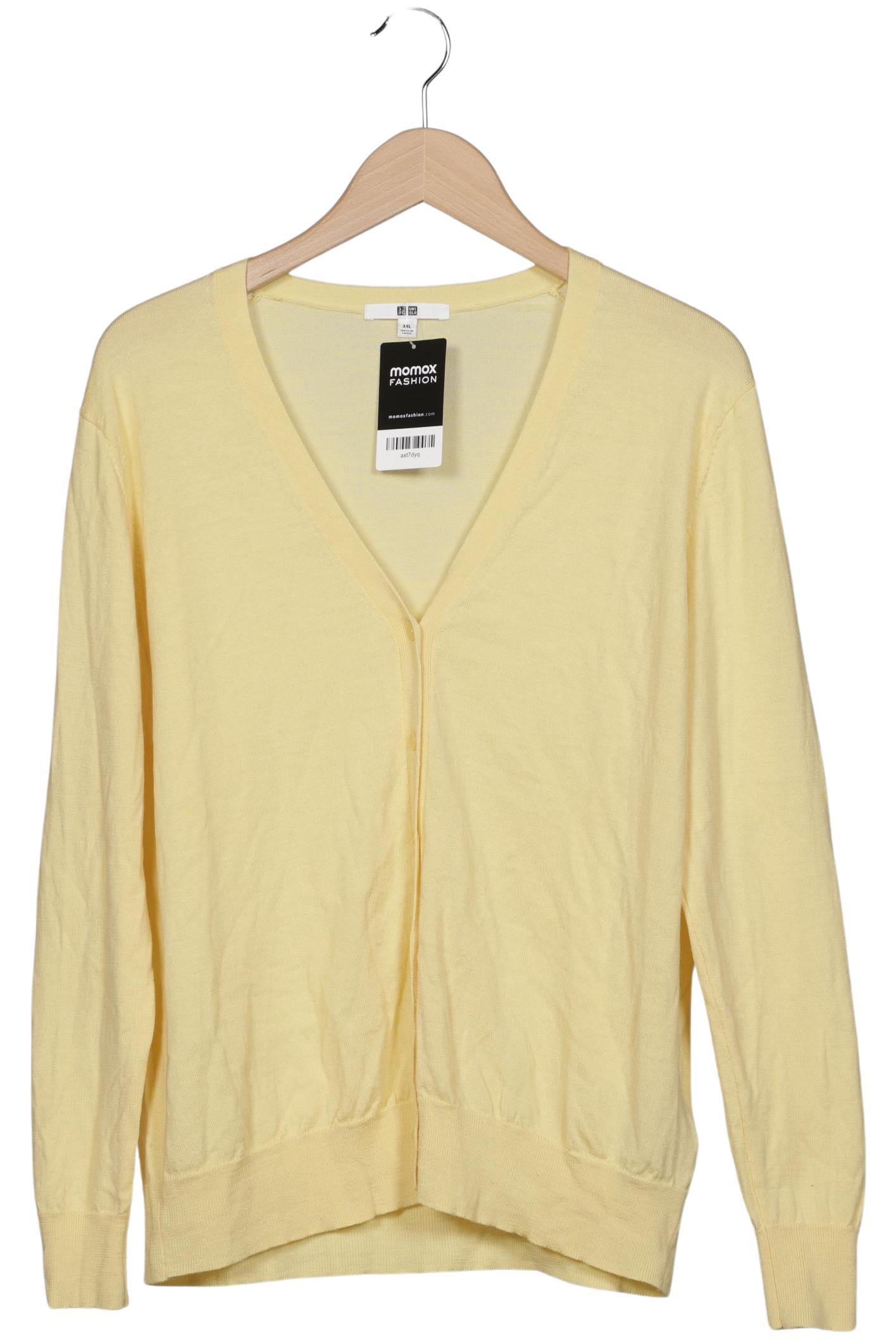 

uniqlo Damen Strickjacke, gelb, Gr. 46